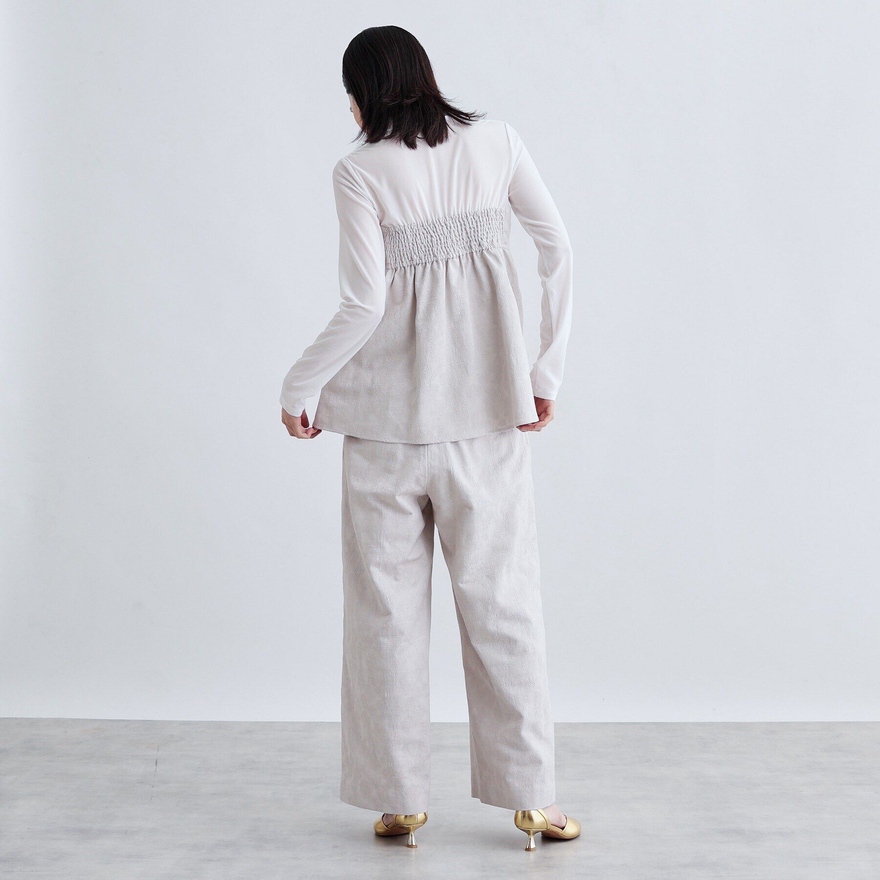 GALLEST「【セレモニー/セットアップ可能】フローラルジャカードトップス」|シャツ・ブラウス|