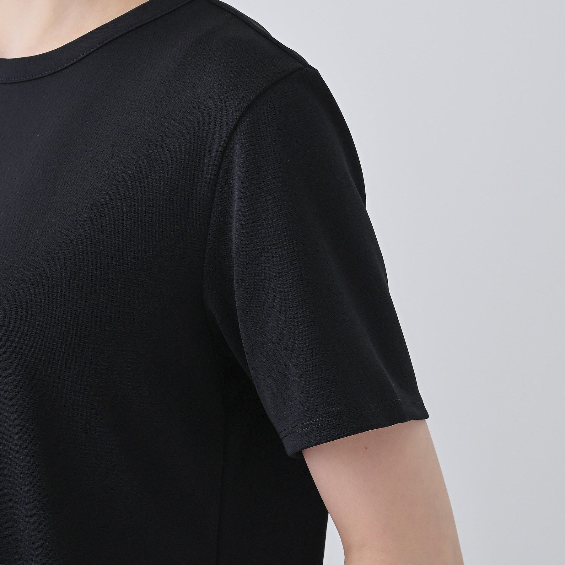 INDIVI「【日本製／トリアセテート】きれいめTシャツ」|Tシャツ・カットソー|