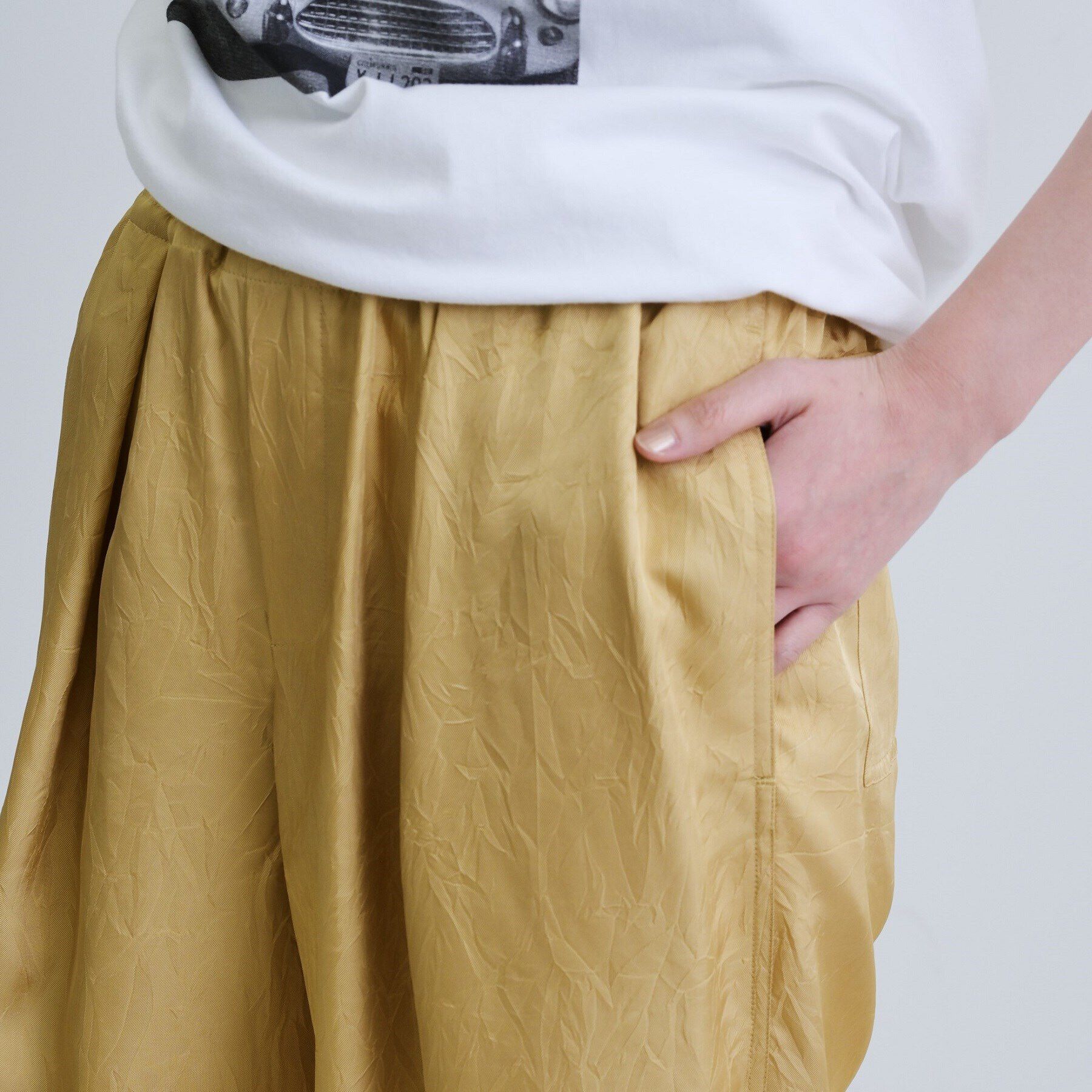 GALLEST「ドレープサテンパンツ」|その他|