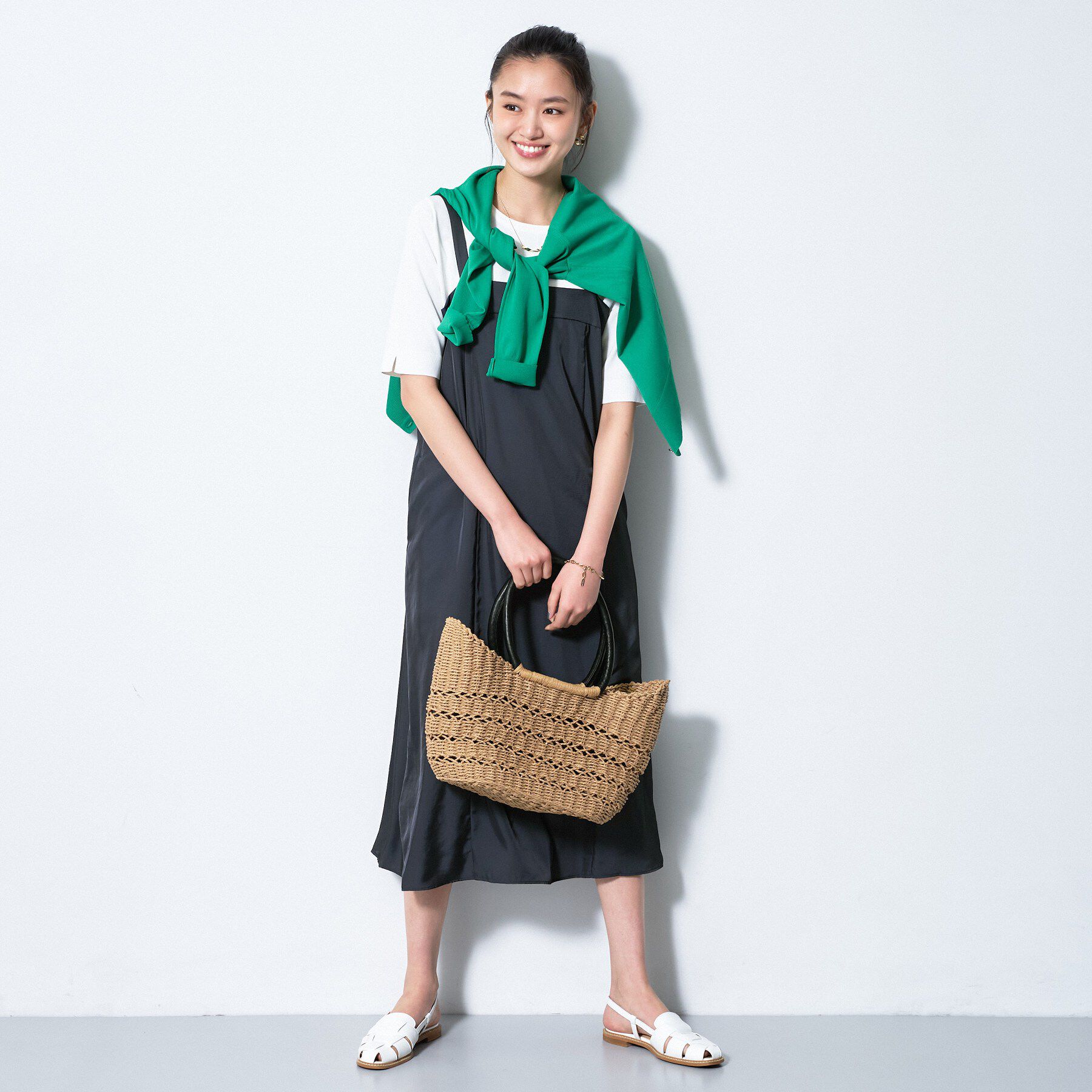 INDIVI「【洗える／UVケア】スリップワンピース」|ワンピース|