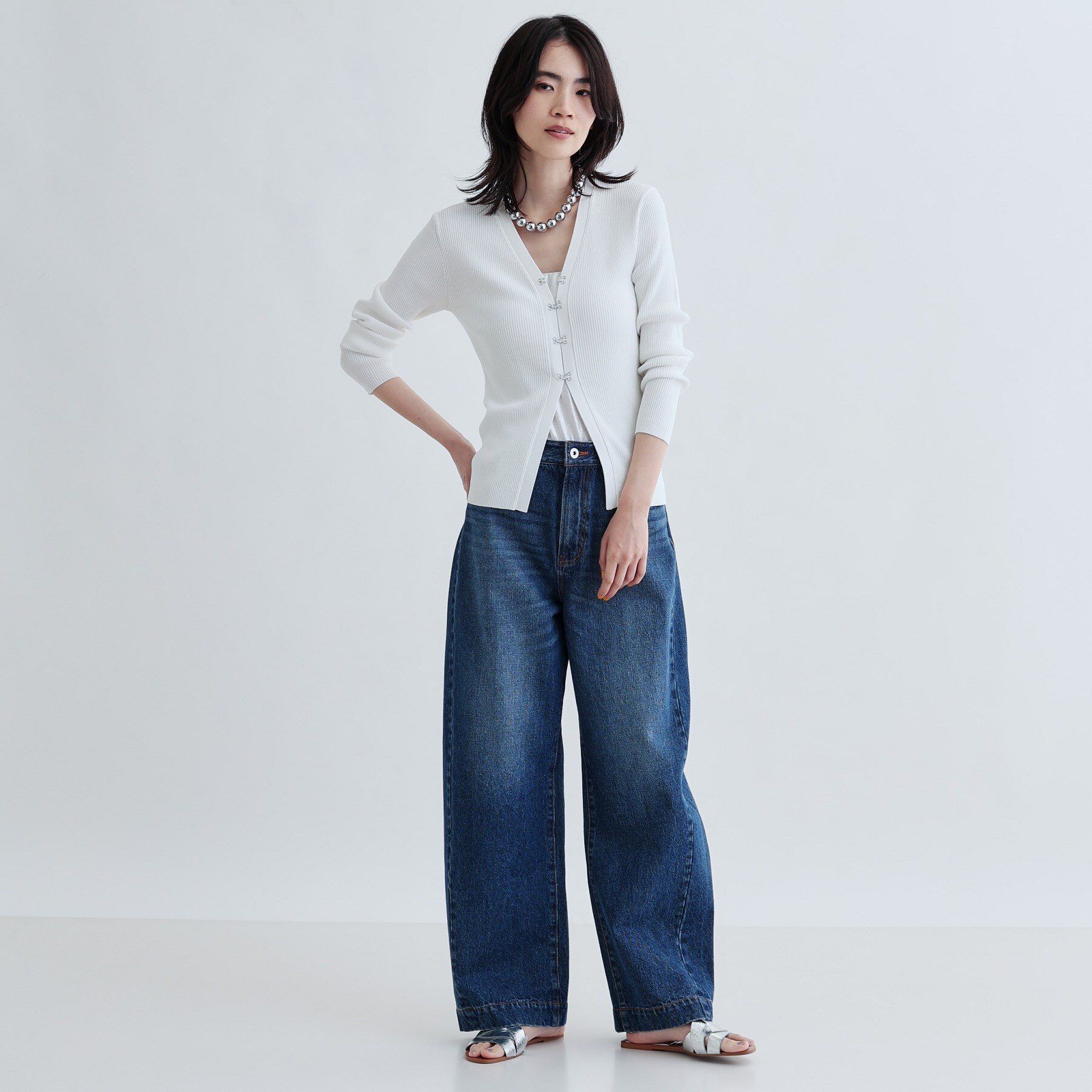 GALLEST「ナローリブカーディガン」|カーディガン|