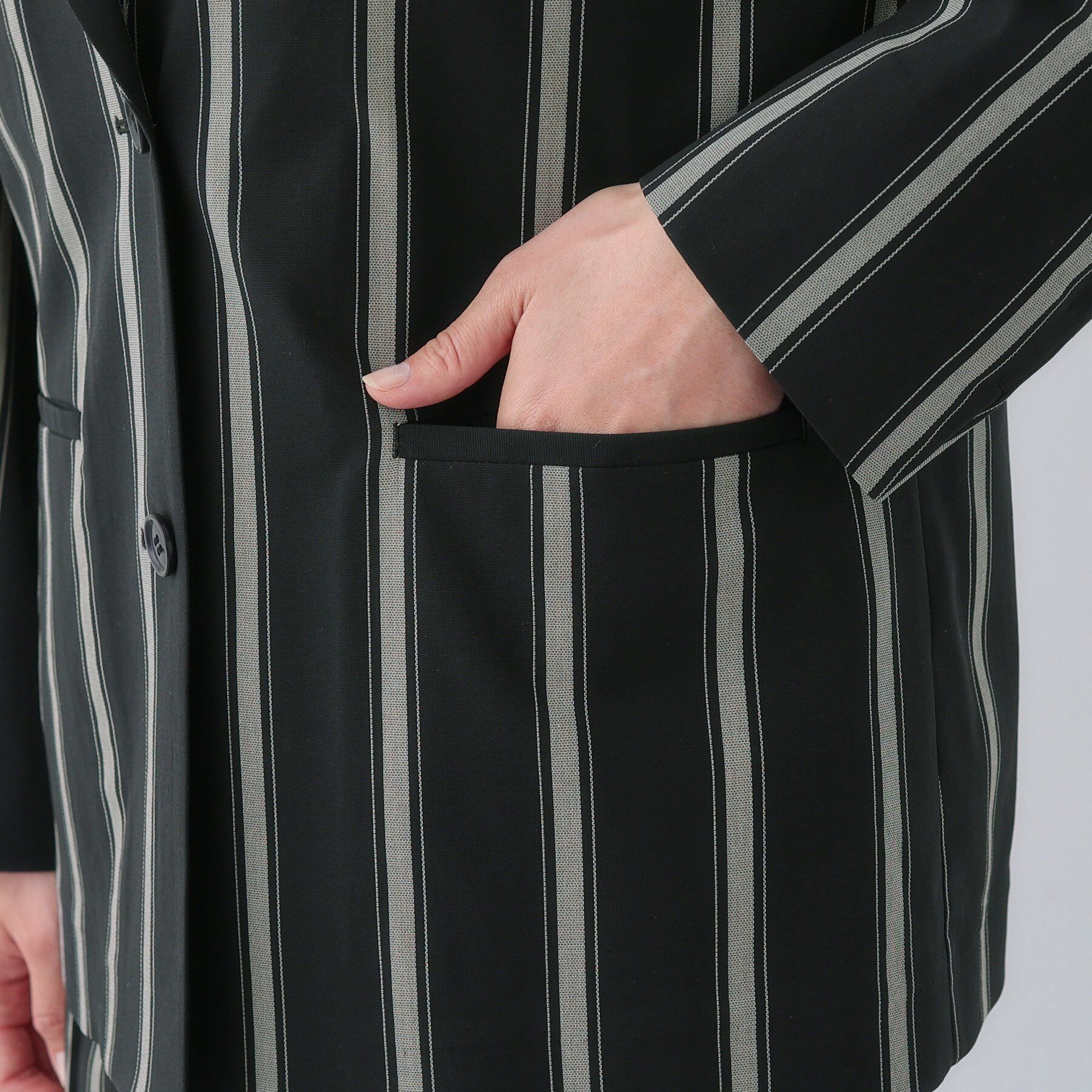 INDIVI「【日本製／SETUP可能】コットン混カーディガンライクジャケット」|スーツ|