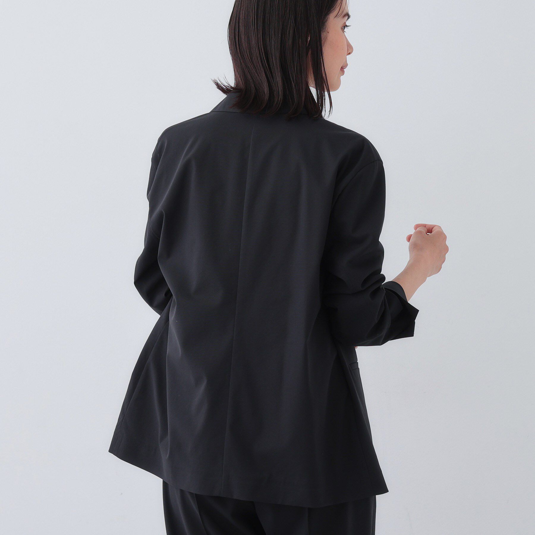 INDIVI「【日本製／SETUP可能】コットン混カーディガンライクジャケット」|スーツ|