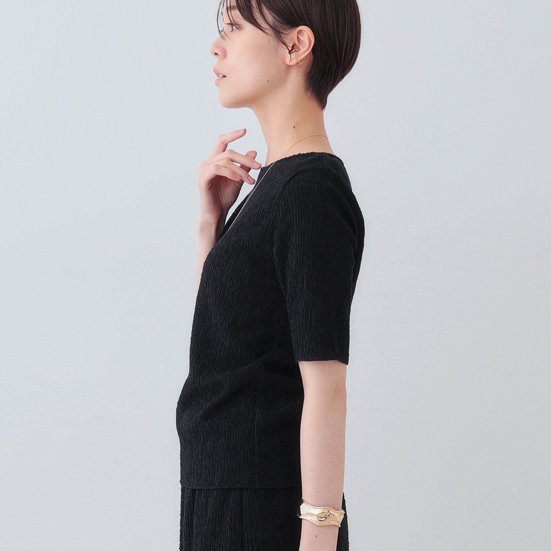 INDIVI「【日本製／SETUP可能】ブークレーカットソー」|Tシャツ・カットソー|