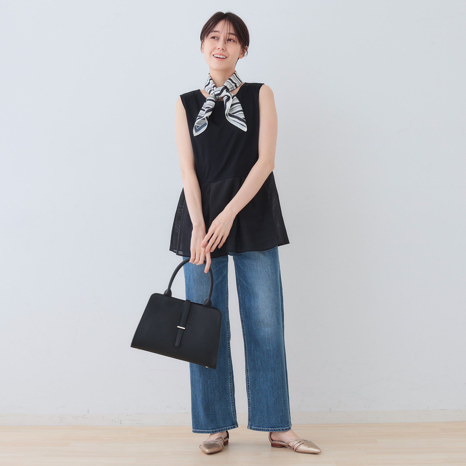 INDIVI「【洗える／レイヤードにも活躍】ペプラムインナートップス」|Tシャツ・カットソー|