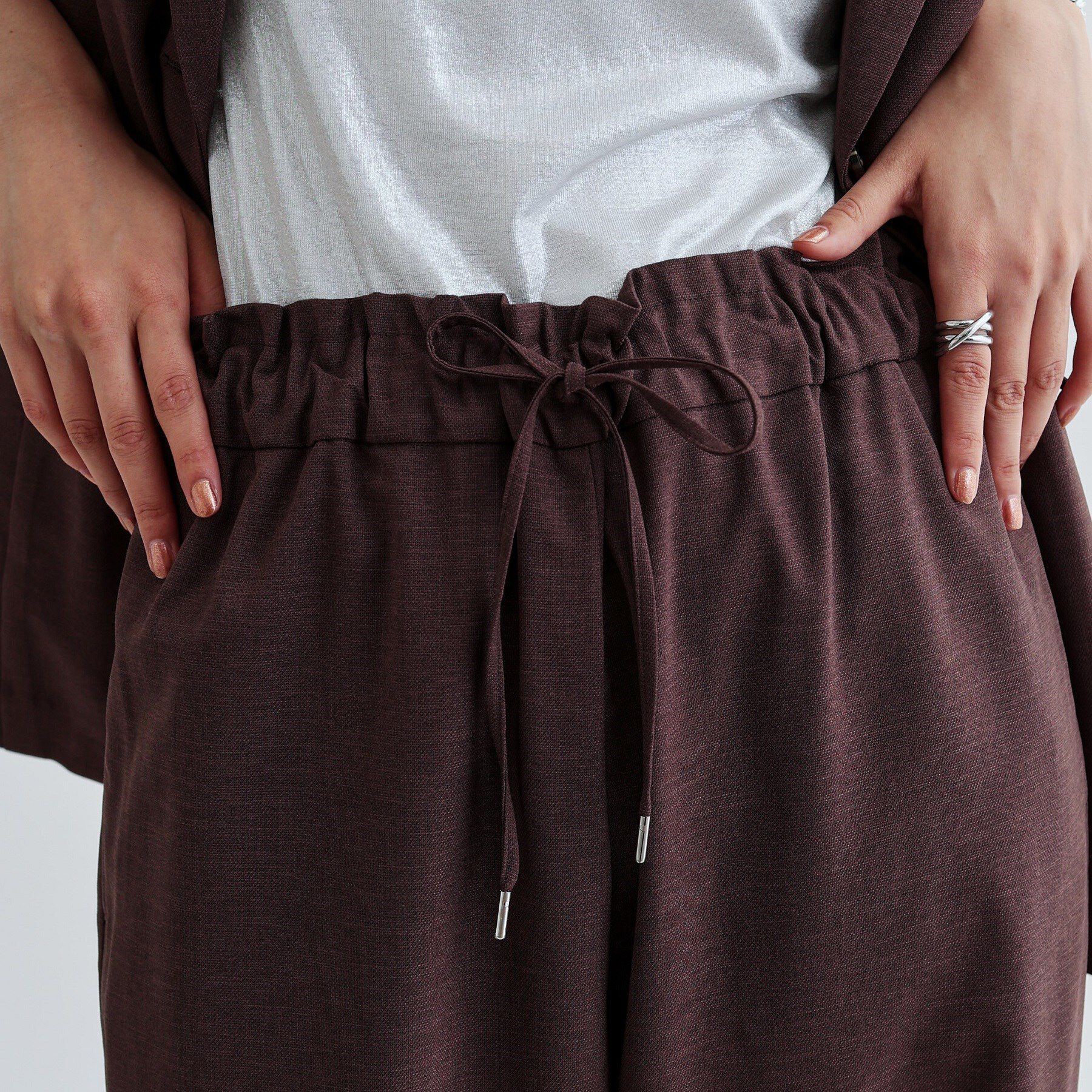 GALLEST「【セットアップ対応】リネンライクイージーパンツ【カセット服/通勤・オフィス】」|その他|