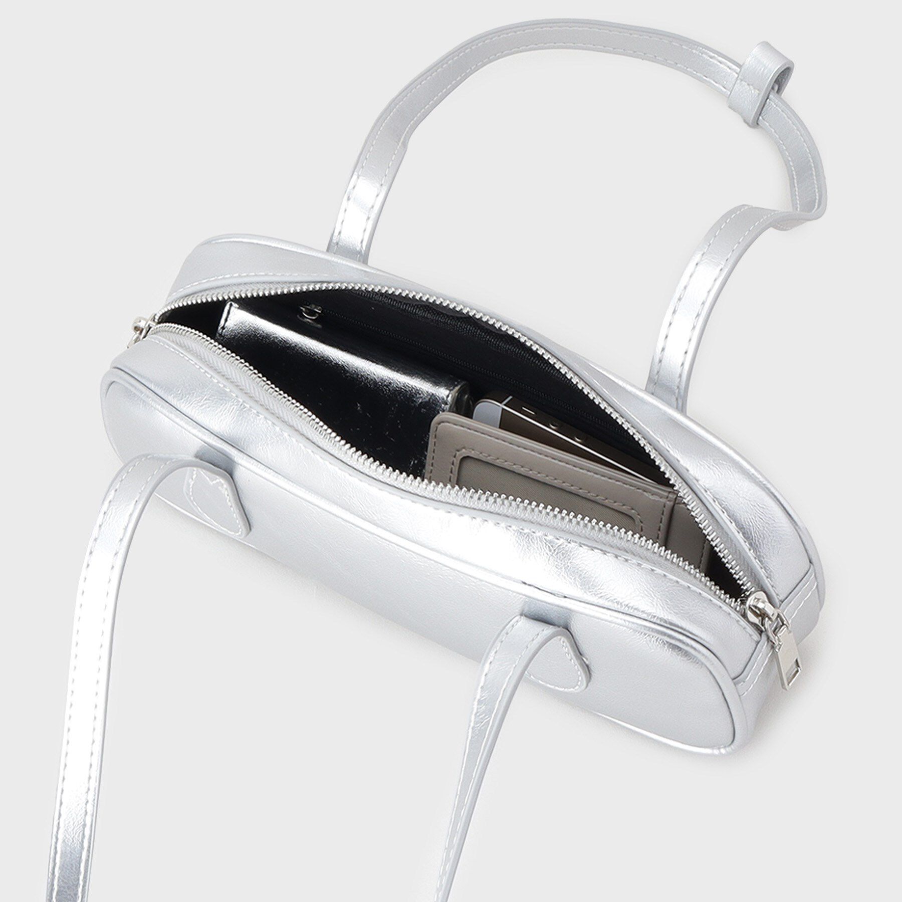 GALLEST「スクエアスモールボストン」|ハンドバッグ|