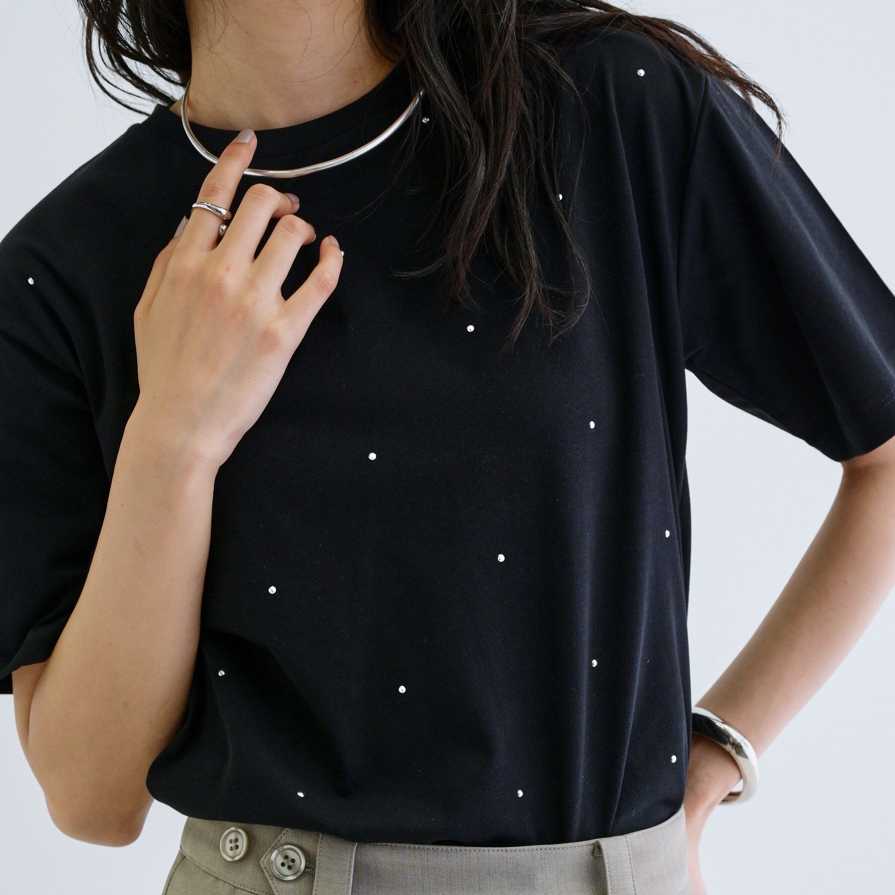 GALLEST「ドットスタッズTシャツ」|Tシャツ・カットソー|