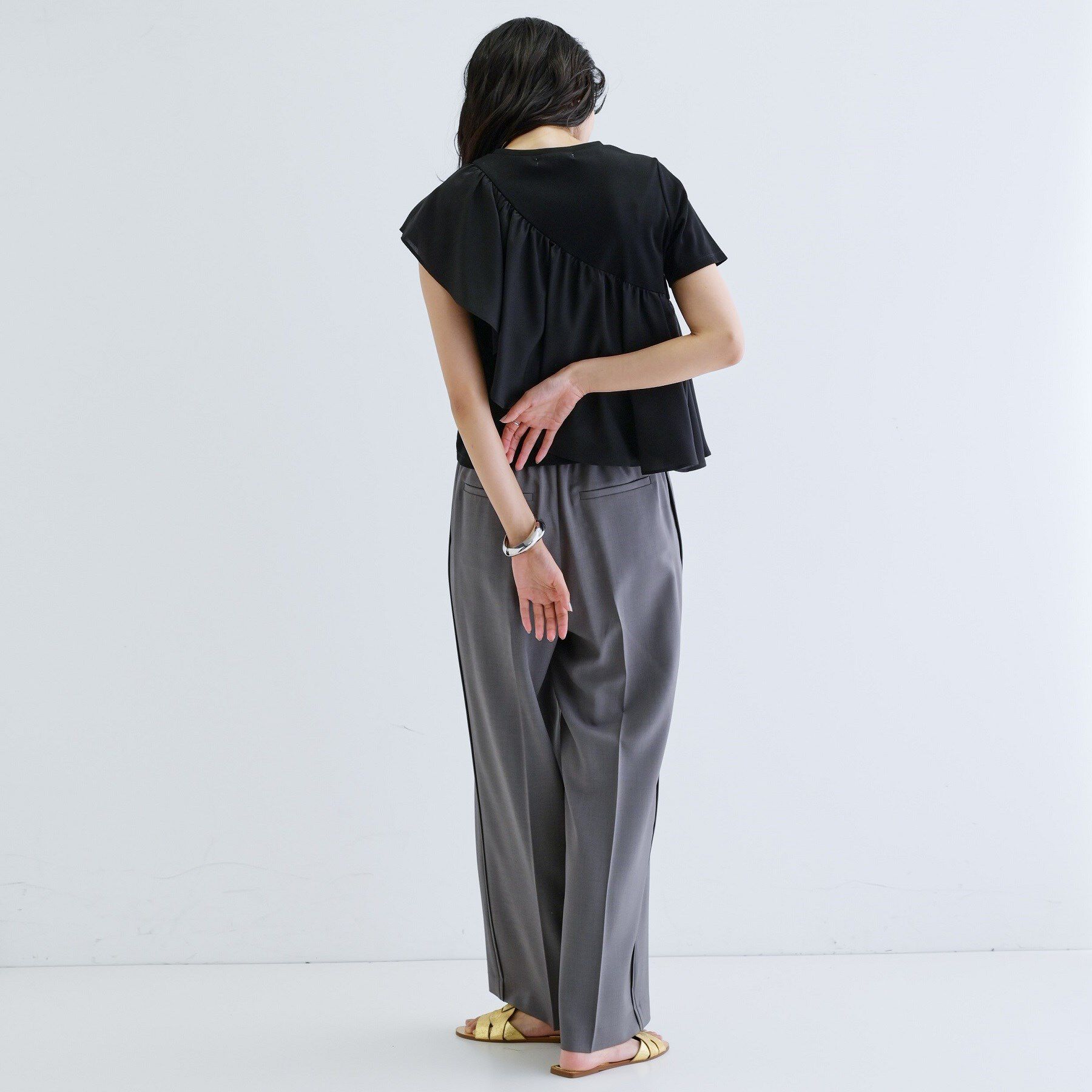 GALLEST「サッシュフリルTシャツ」|Tシャツ・カットソー|