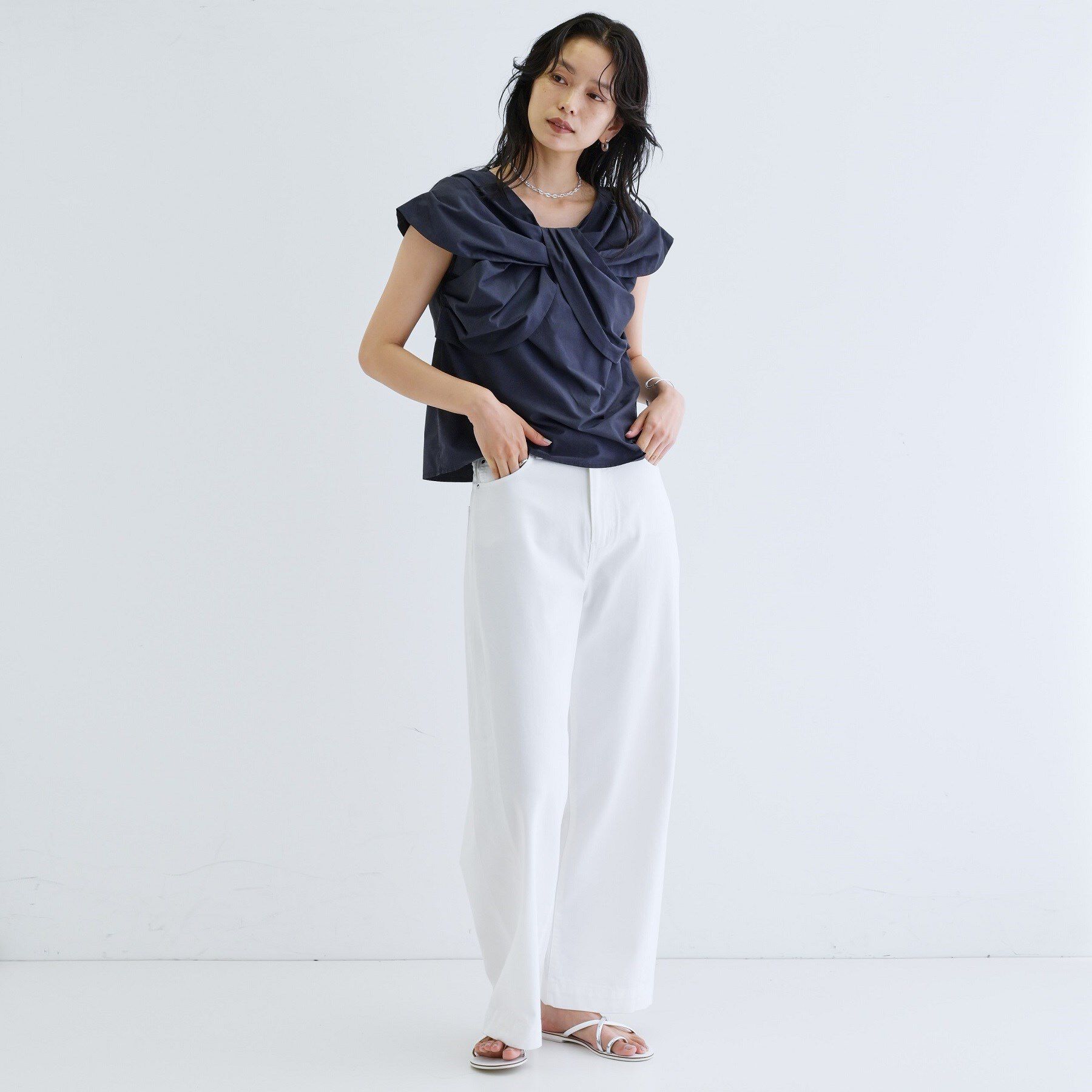 GALLEST「ドレープフォルムブラウス」|シャツ・ブラウス|