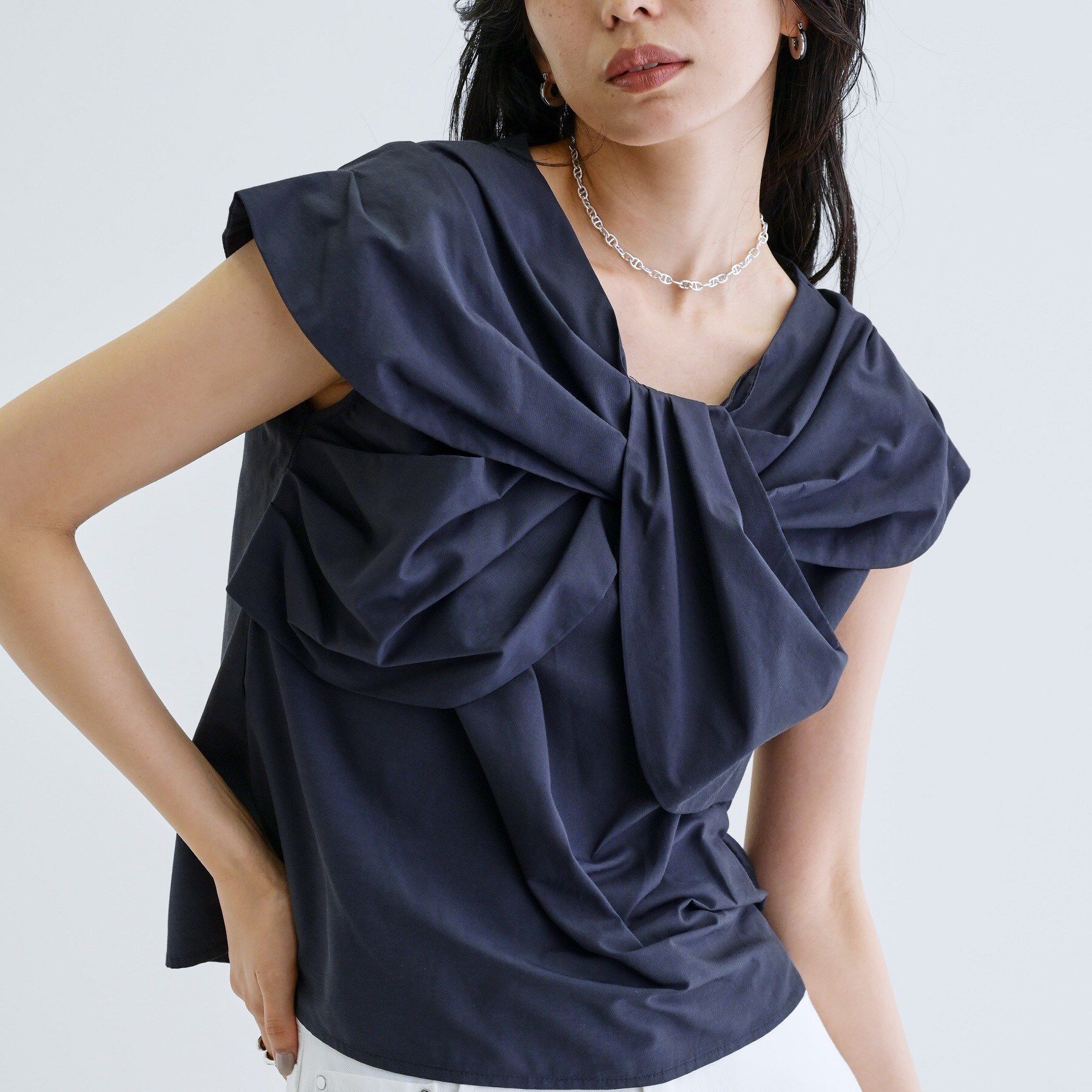 GALLEST「ドレープフォルムブラウス」|シャツ・ブラウス|