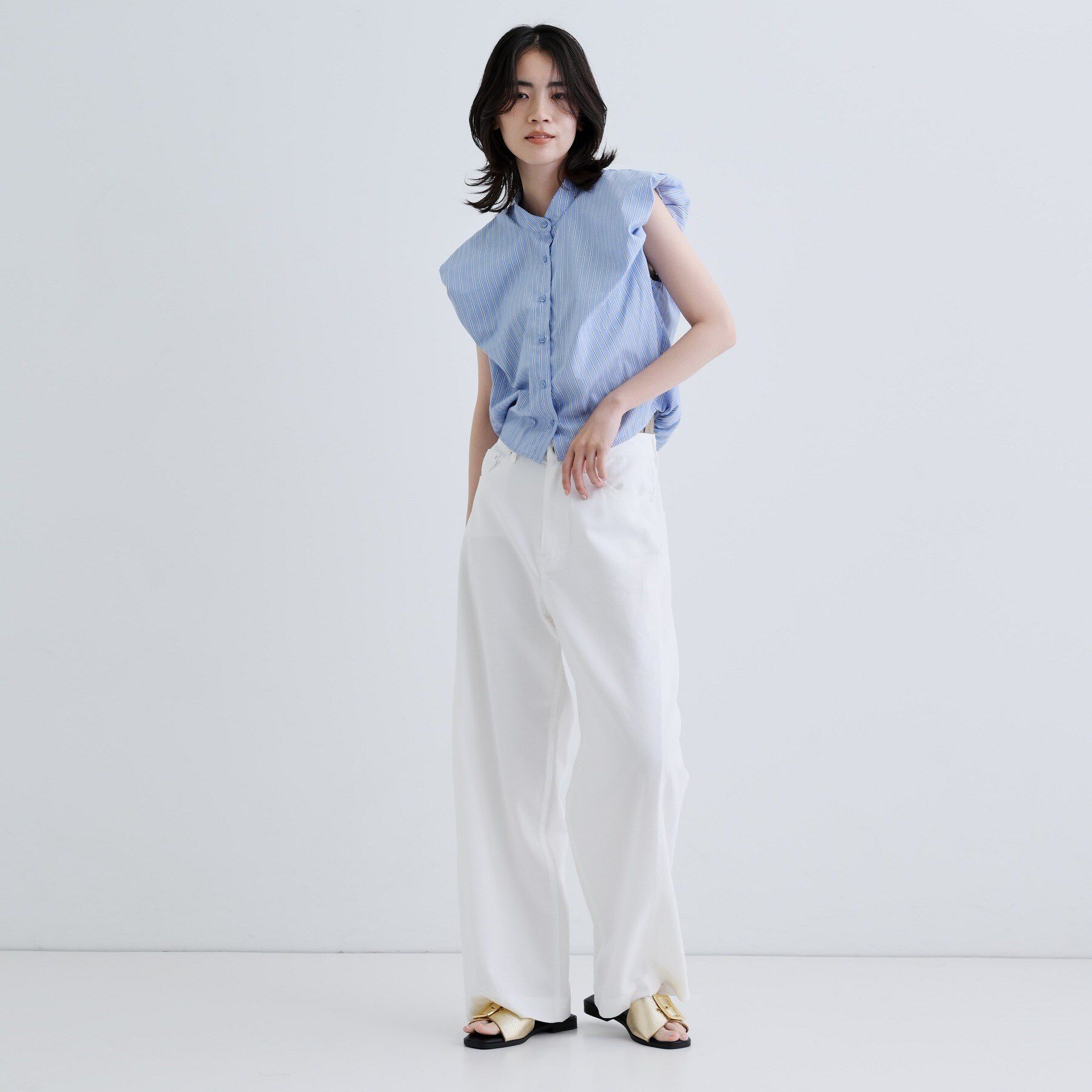 GALLEST「【一部店舗限定】ブロードパフショルブラウス」|シャツ・ブラウス|