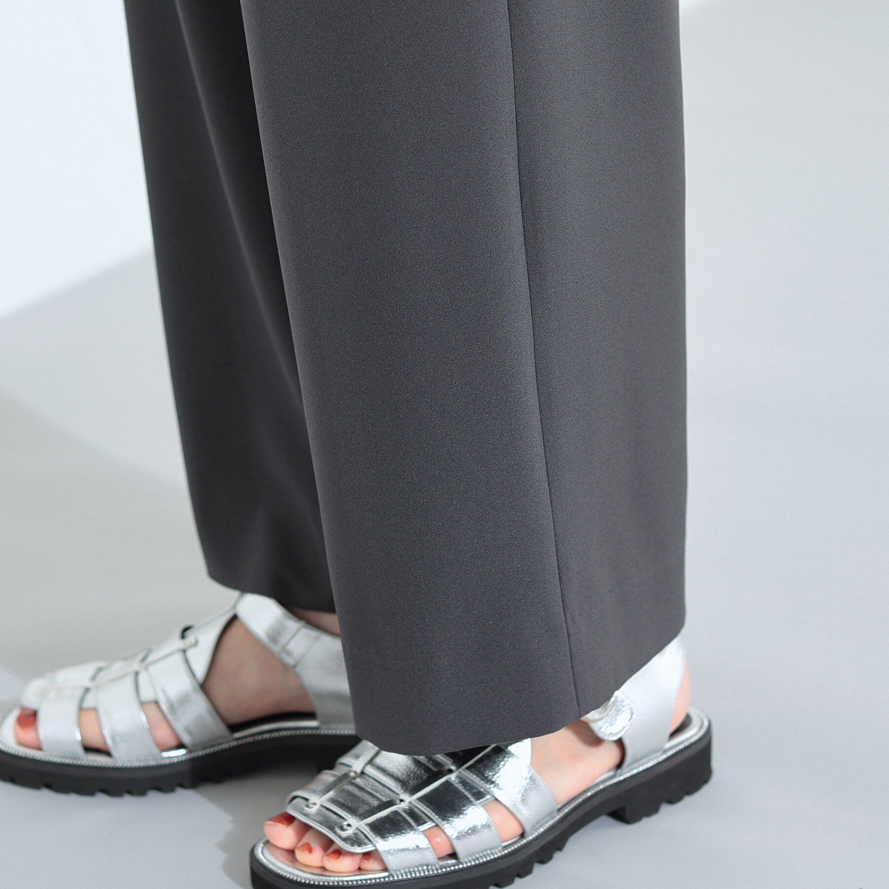 INDIVI「【UVケア／SETUP可能】エアリージョーゼット ワイドパンツ」|その他|