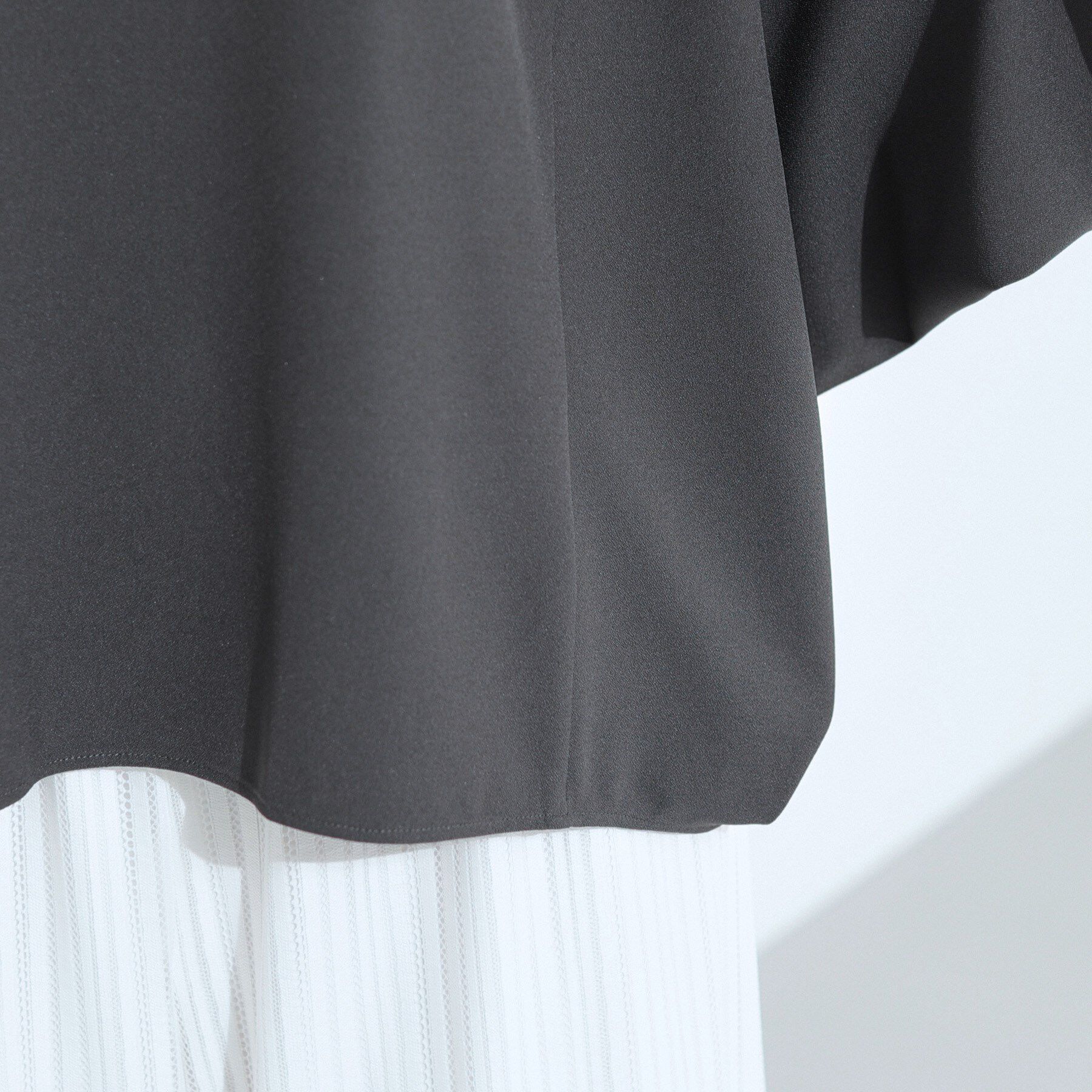 INDIVI「【体型カバー/SETUP可能】ジョーゼット　ドルマンブラウス」|シャツ・ブラウス|