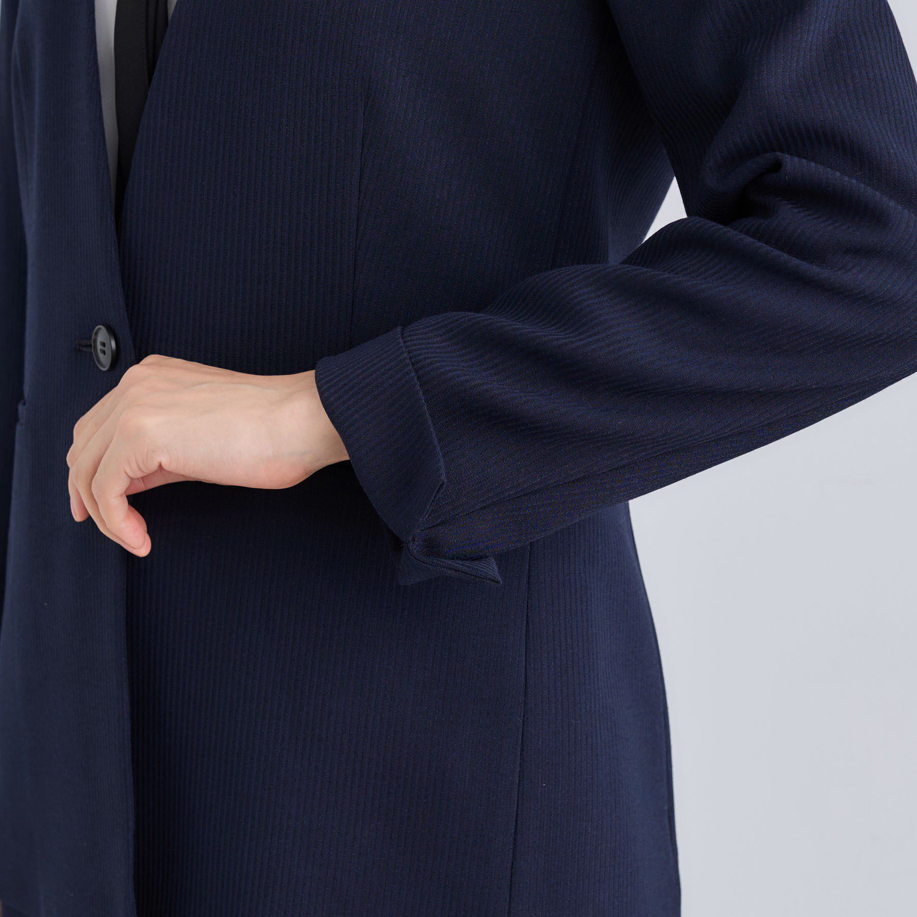 INDIVI「【日本製／通勤スーツ】プレシャスドビー ノーカラージャケット」|スーツ|