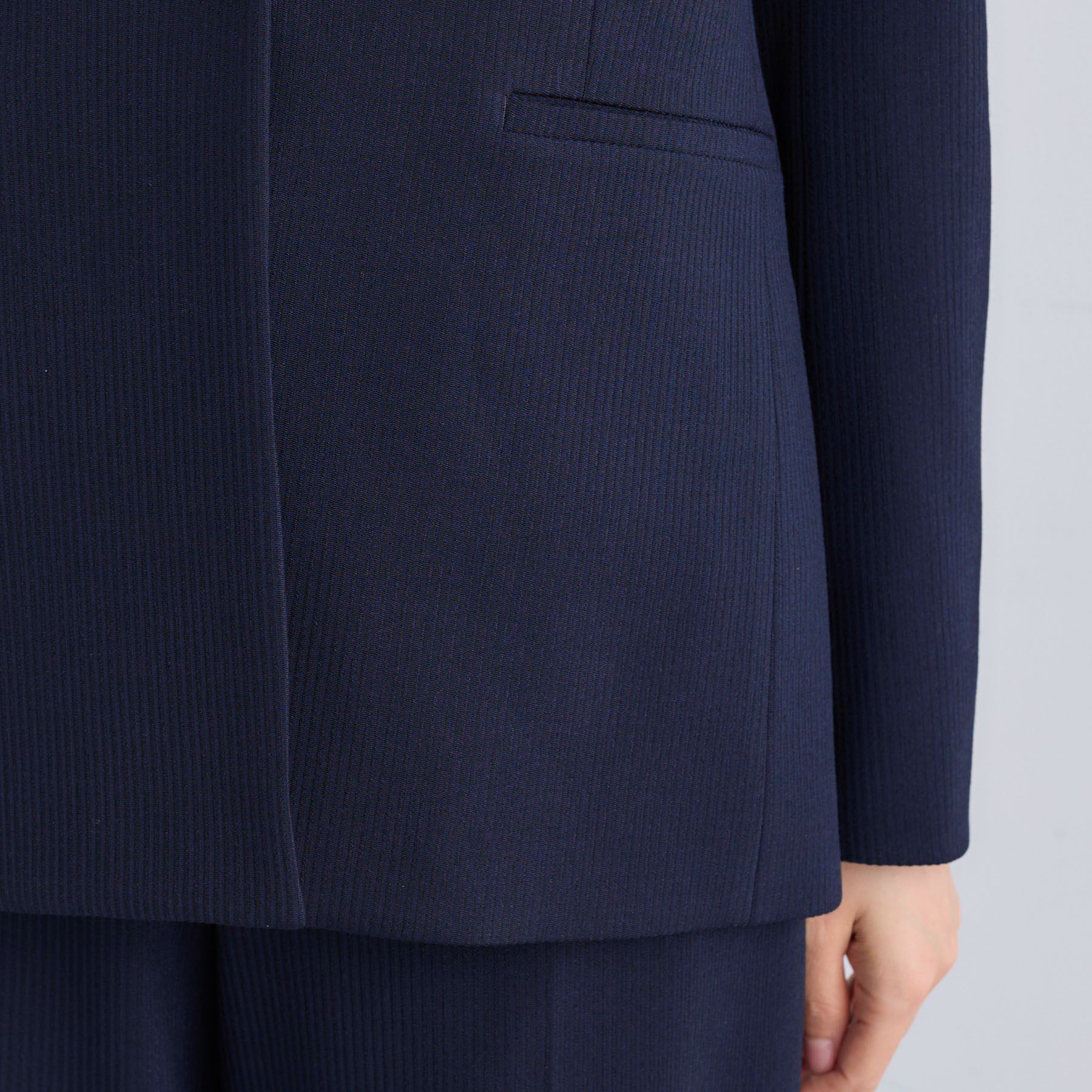 INDIVI「【日本製／通勤スーツ】プレシャスドビー ノーカラージャケット」|スーツ|