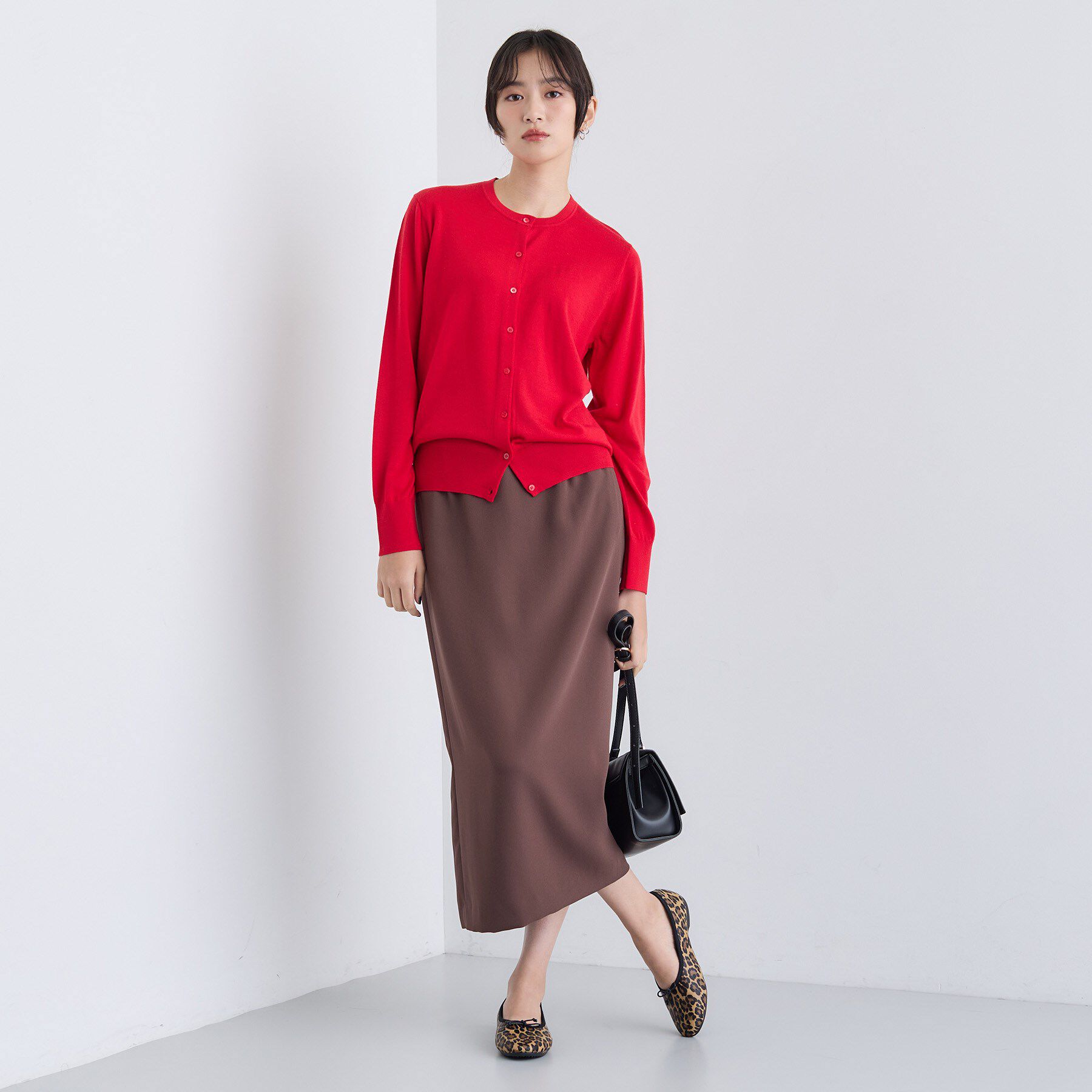 INDIVI「【洗える】ハイゲージニットカーディガン」|カーディガン|