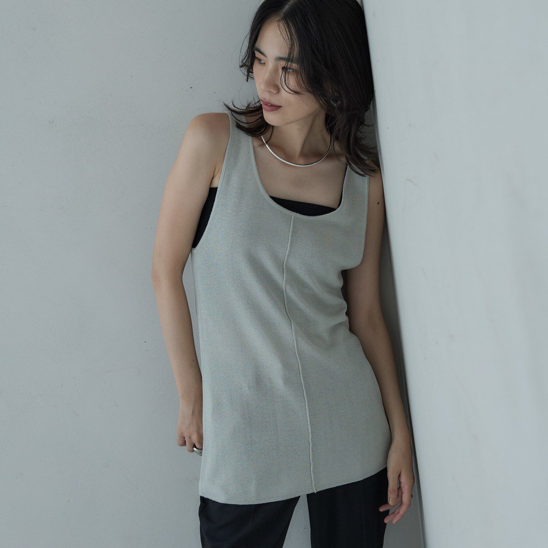 GALLEST「ロングニットタンク」|ニット・セーター|