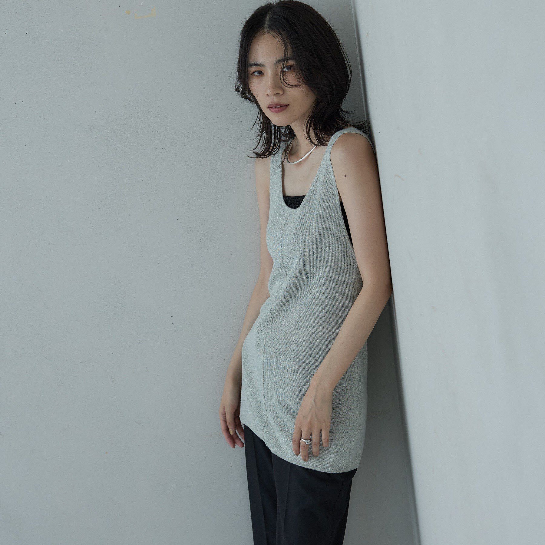GALLEST「ロングニットタンク」|ニット・セーター|