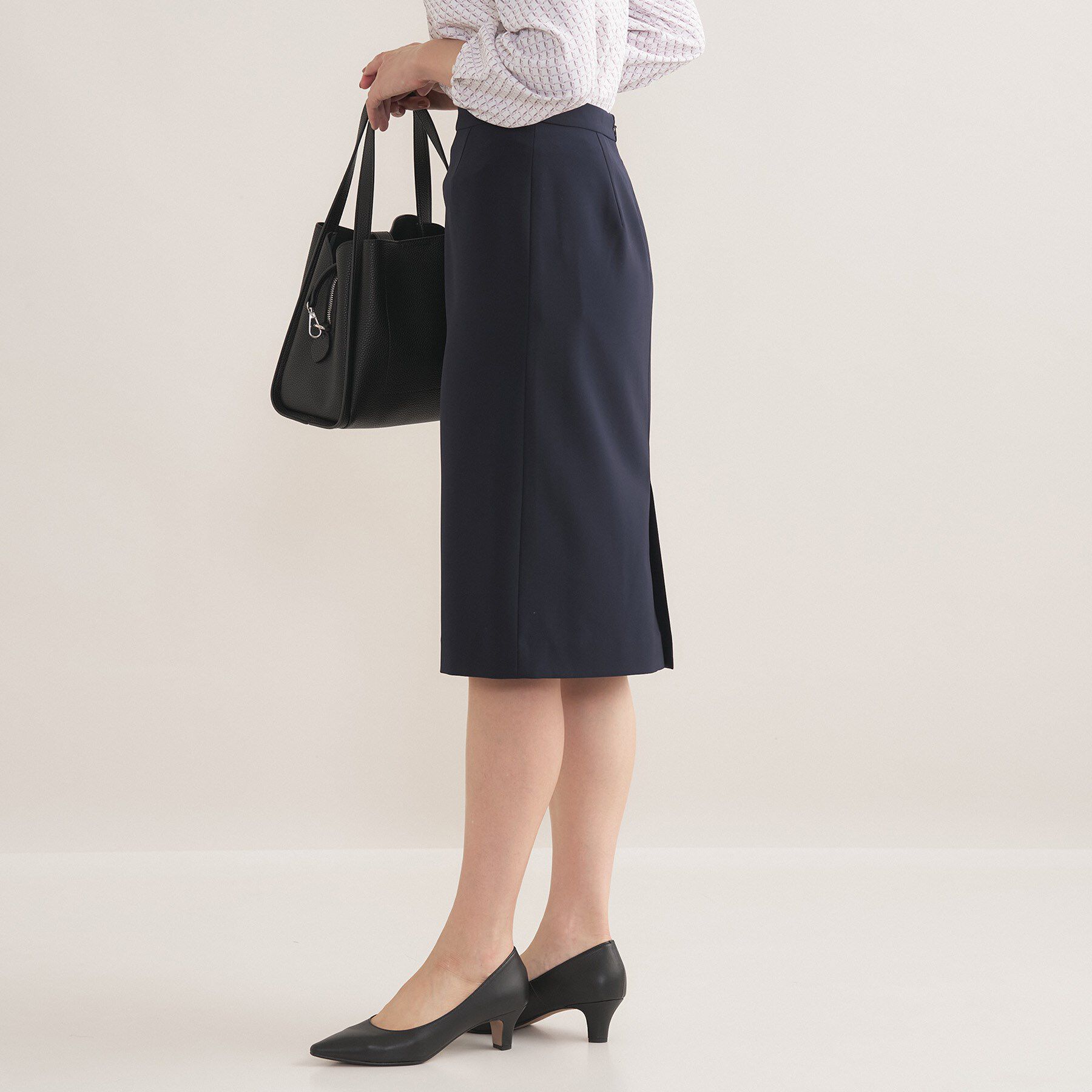 INDIVI「【通勤スーツ／洗える】ストレッチストレートスカート」|スーツ|