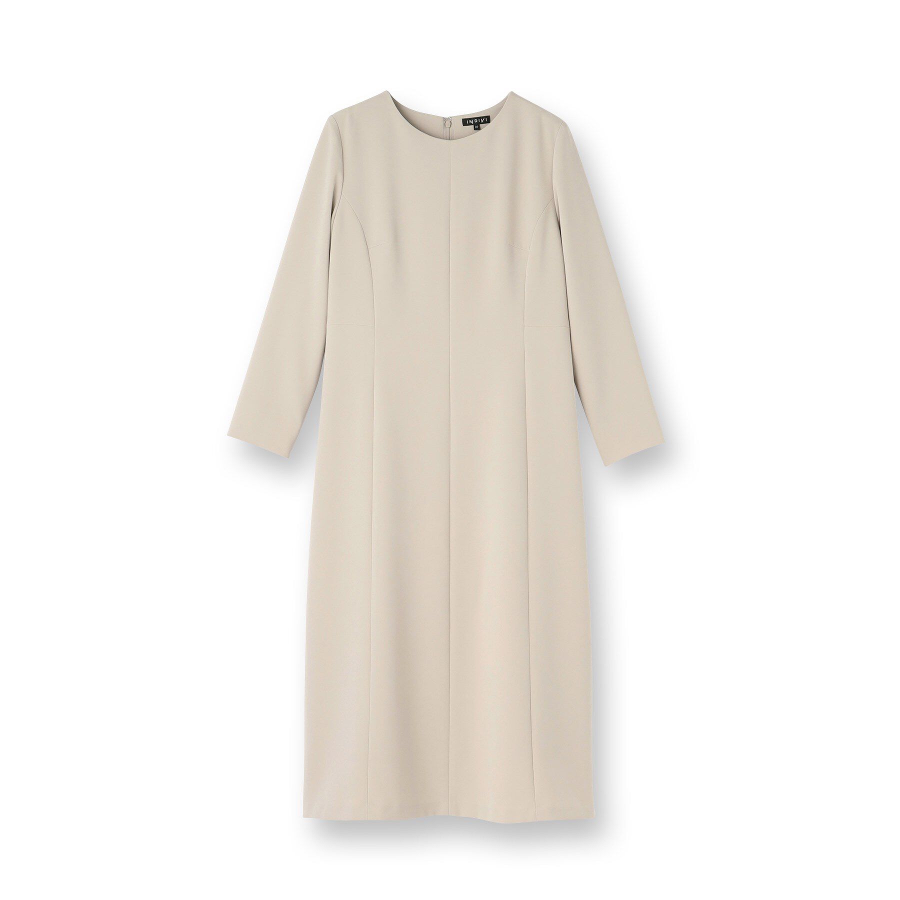 INDIVI「【上品光沢／セレモニー／SETUP可能】スタイルUPワンピース」|ワンピース|