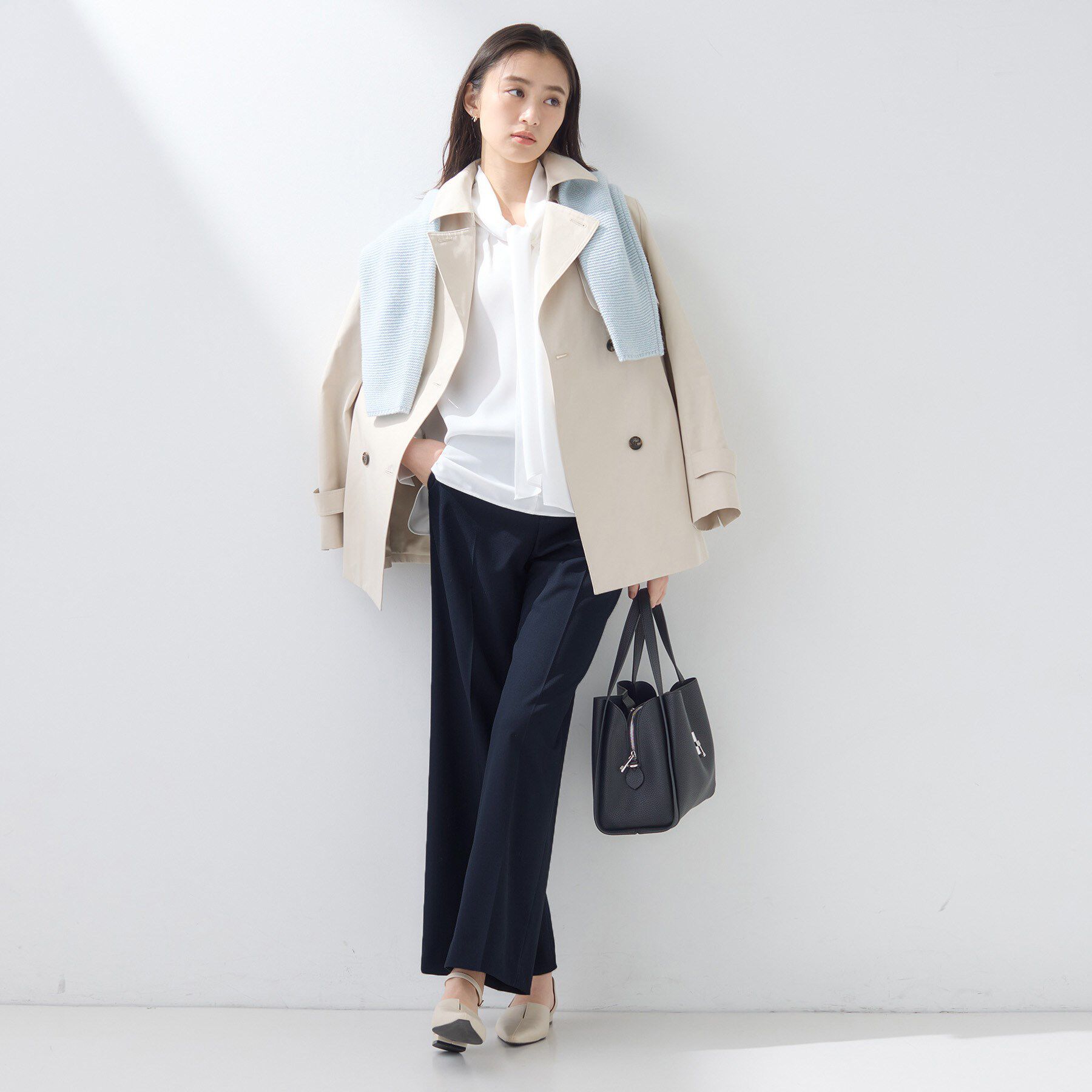 INDIVI「【新作褒められパンツ】快温ワイドパンツ」|その他|