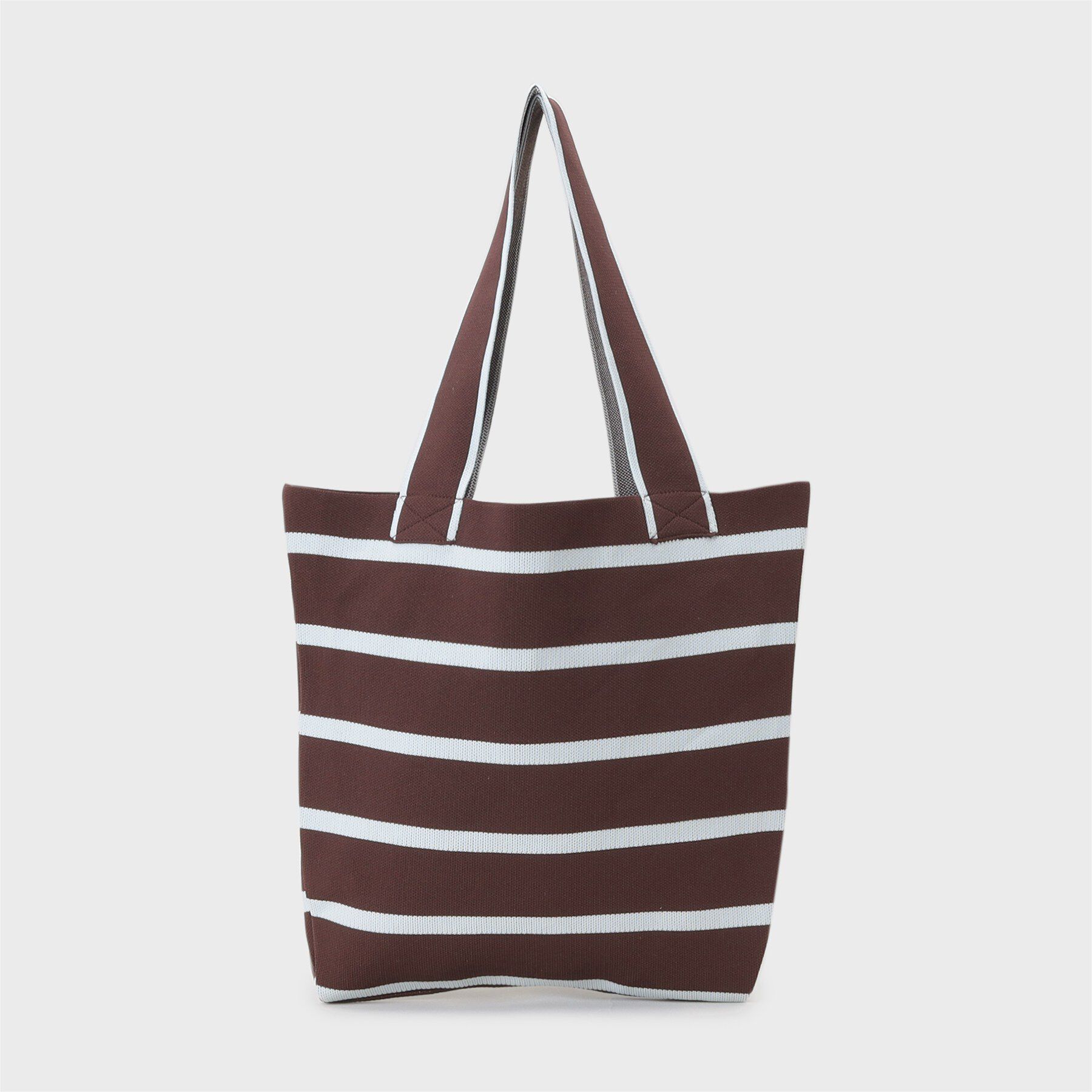 INDIVI「【WEB限定カラー／A4収納】柄ニットバッグ」|トートバッグ|