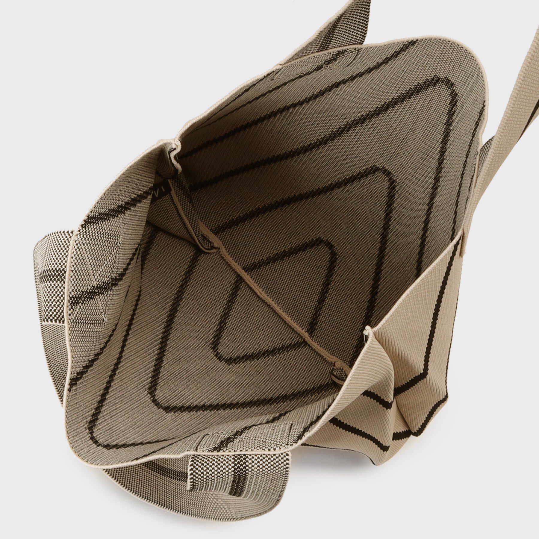 INDIVI「【WEB限定カラー／A4収納】柄ニットバッグ」|トートバッグ|