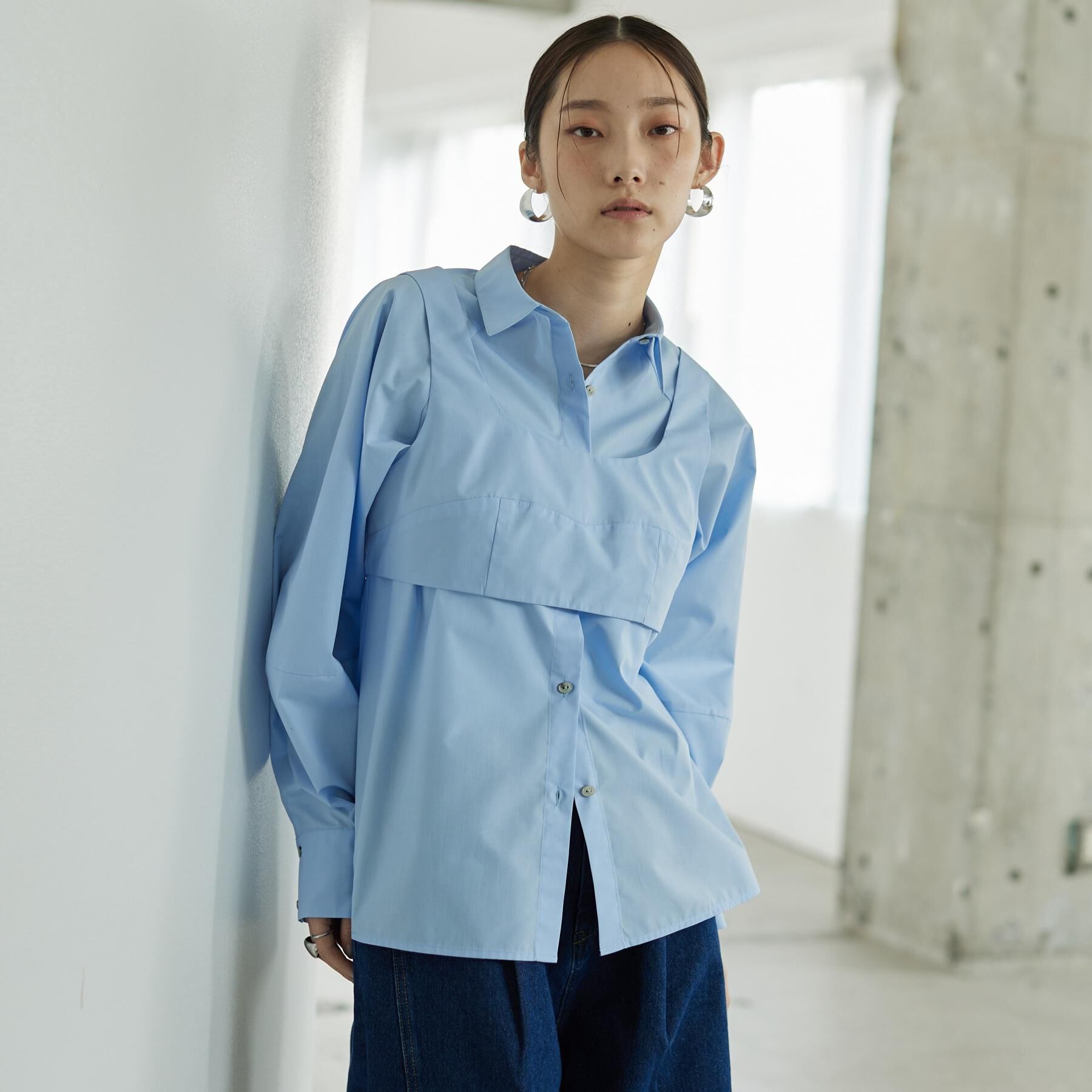 GALLEST「ビスチェSETフォルムシャツ」|シャツ・ブラウス|