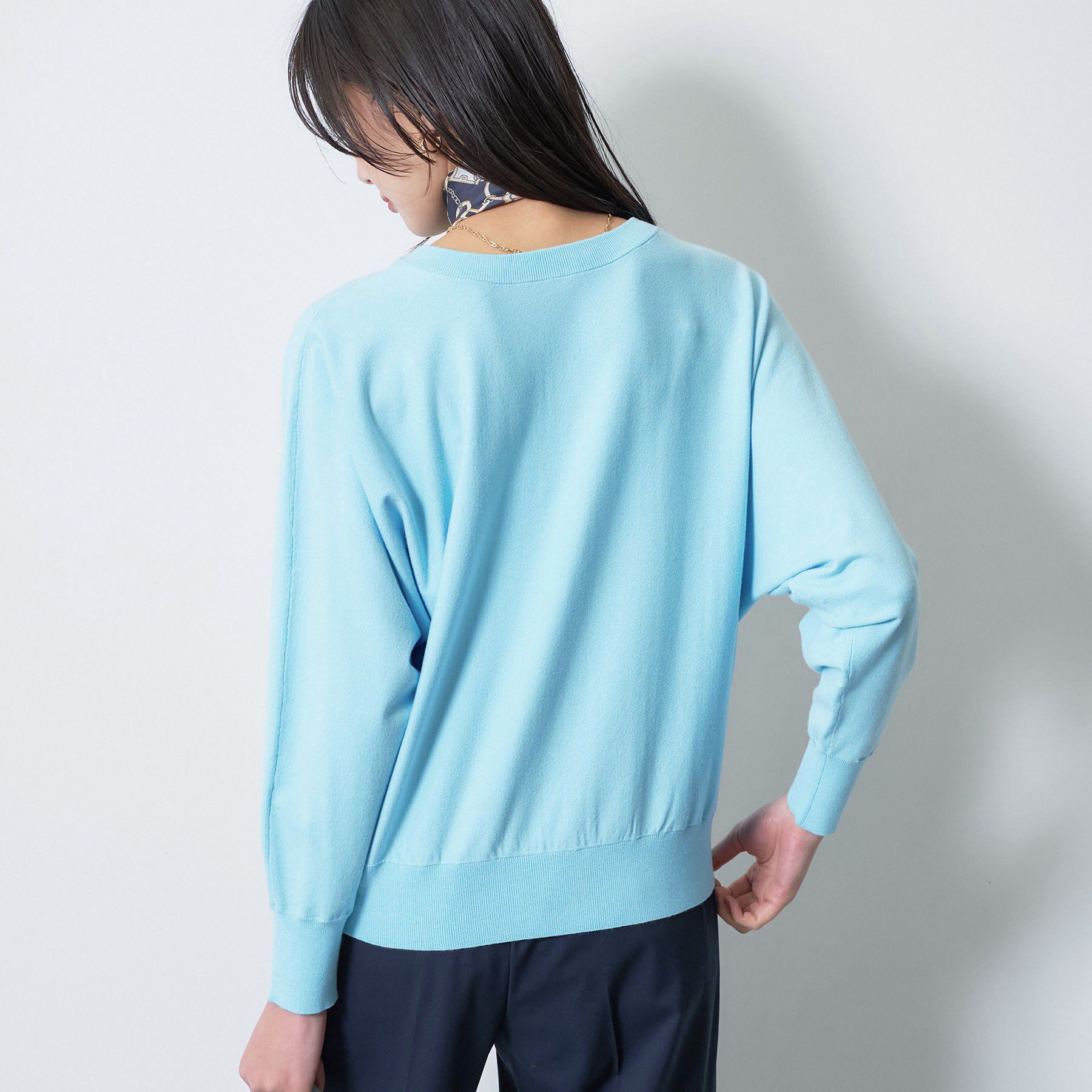 INDIVI「【洗える／前後2WAY／アンサンブル可能】ドルマンスリーブカーディガン」|カーディガン|