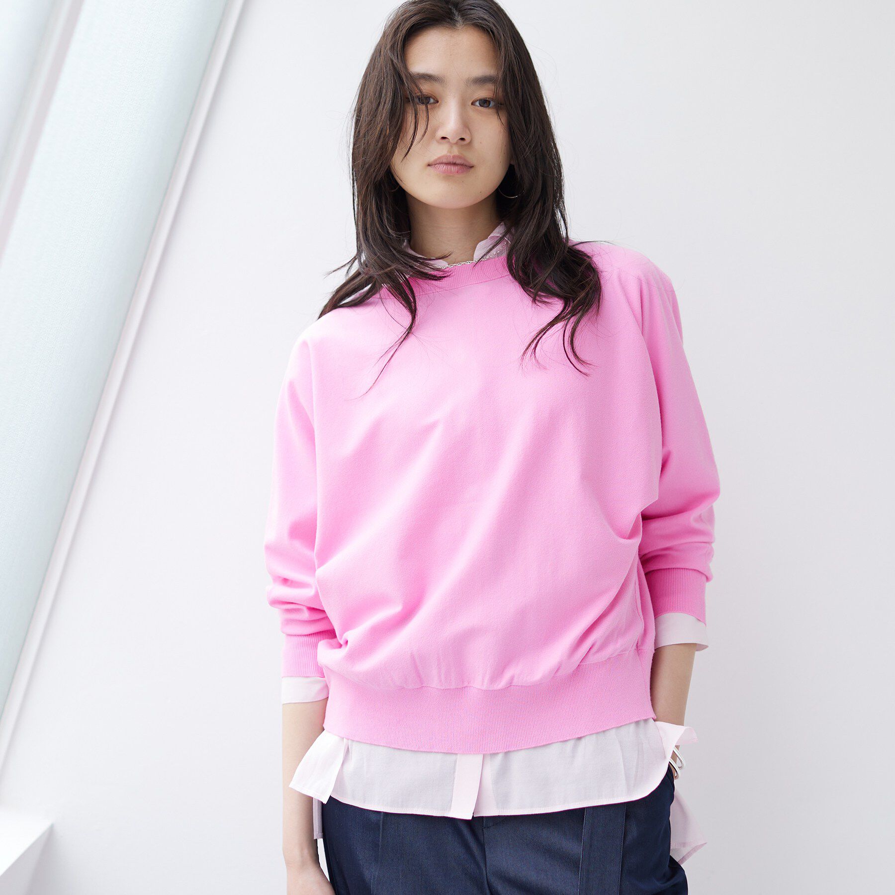 INDIVI「【洗える／前後2WAY／アンサンブル可能】ドルマンスリーブカーディガン」|カーディガン|