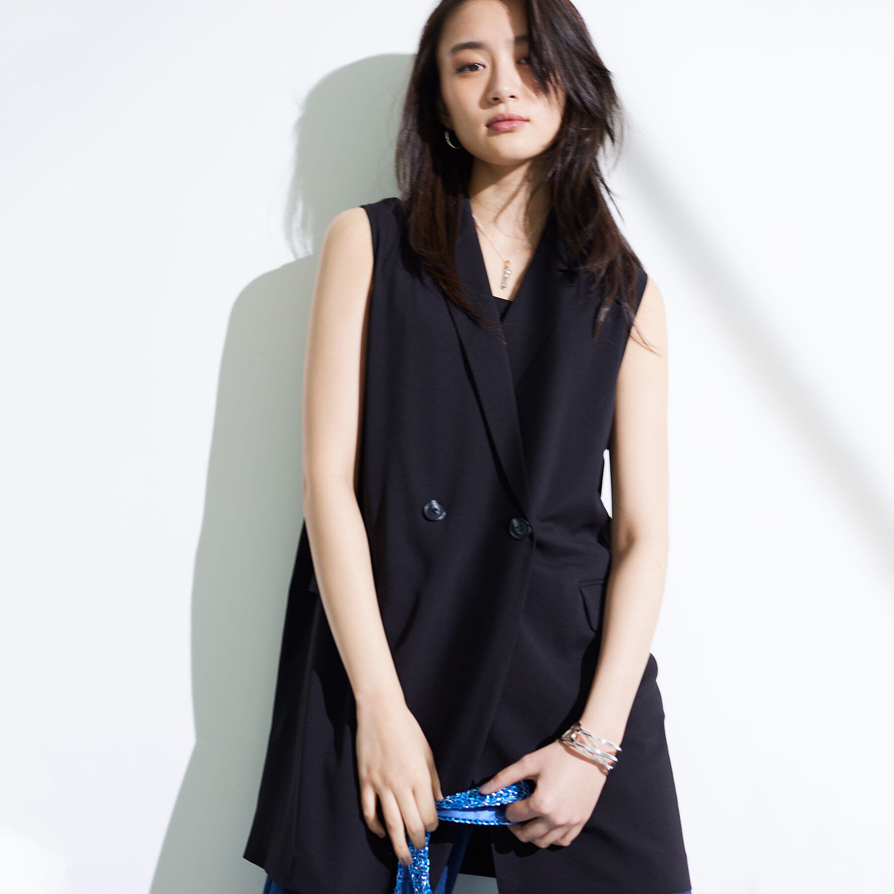 INDIVI「【さらに軽く軽快！／着る日傘】颯爽ジレジャケット」|ベスト・ジレ|