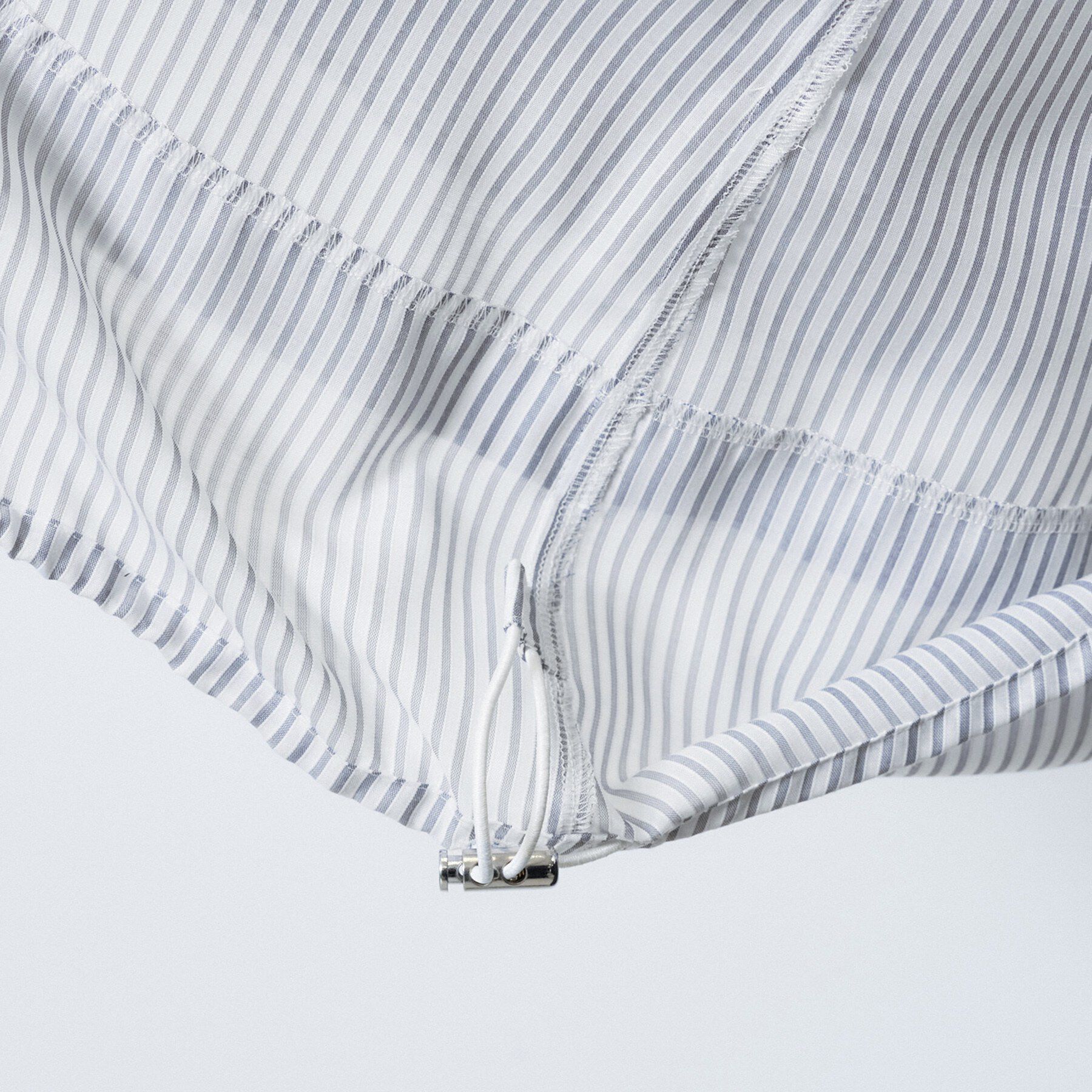 INDIVI「【洗える／2WAY】ドロスト付 シアーシャンブレーシャツ」|シャツ・ブラウス|