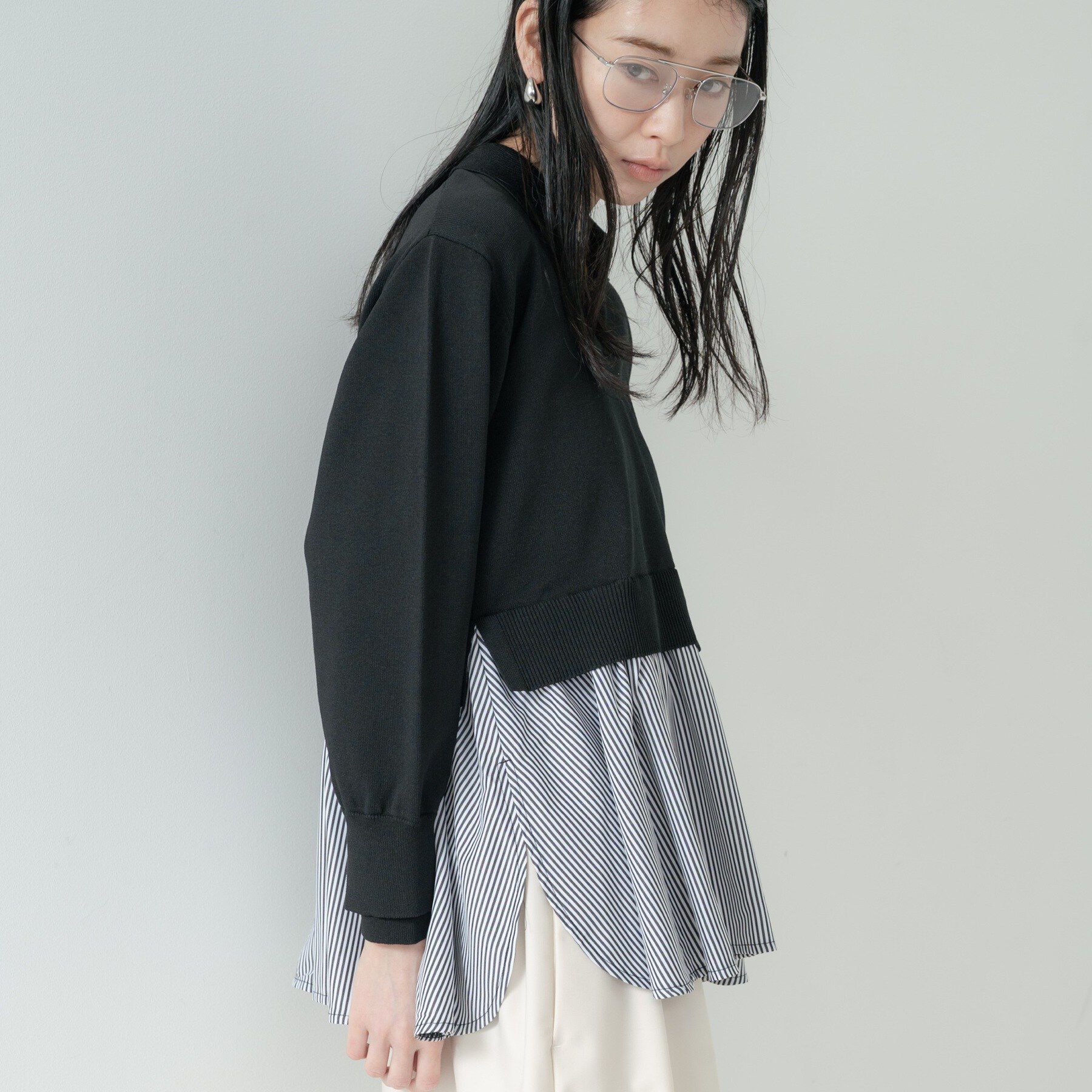 GALLEST「ペプラムドッキングニット」|ニット・セーター|