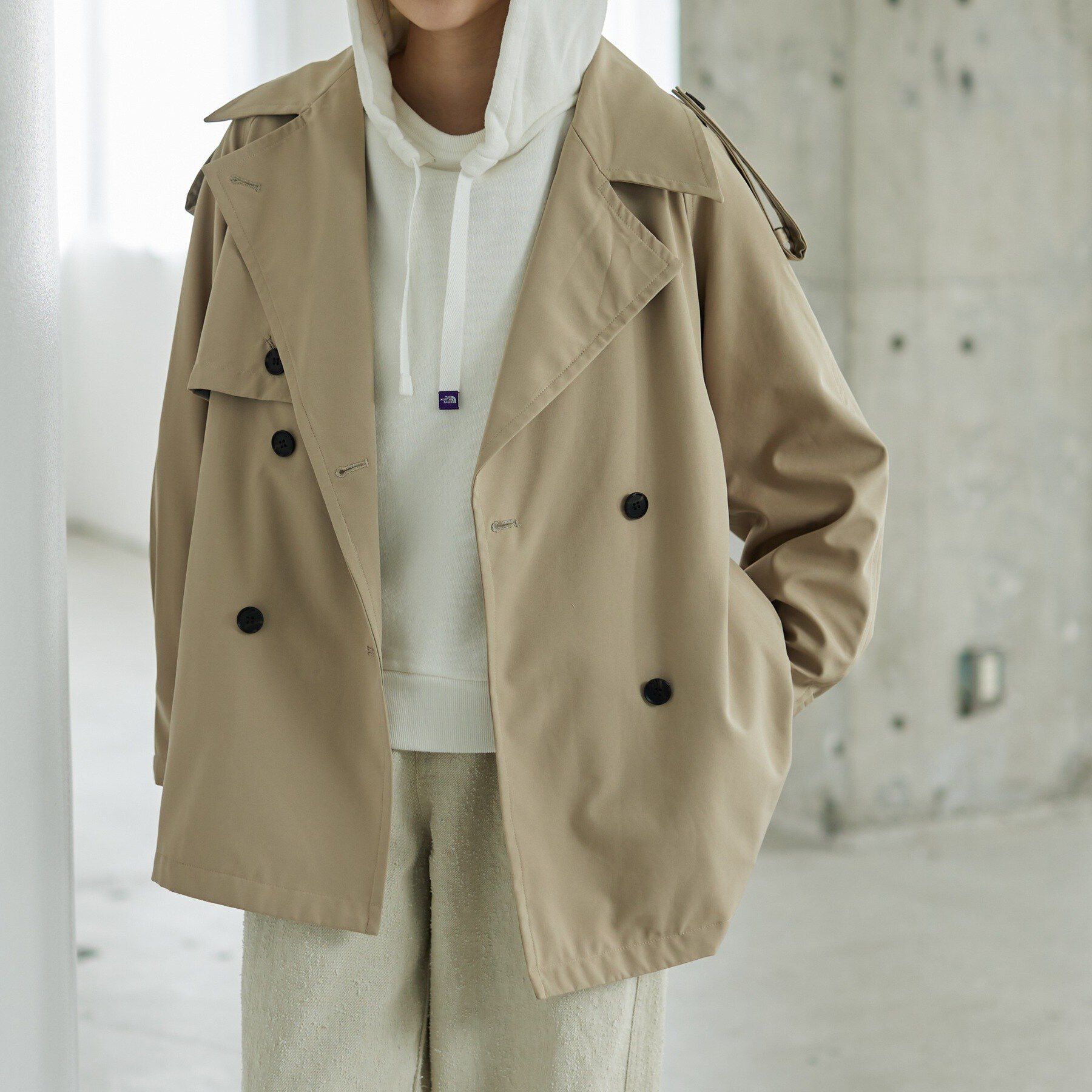 GALLEST「【撥水】ボンディングショートトレンチ」|トレンチコート|