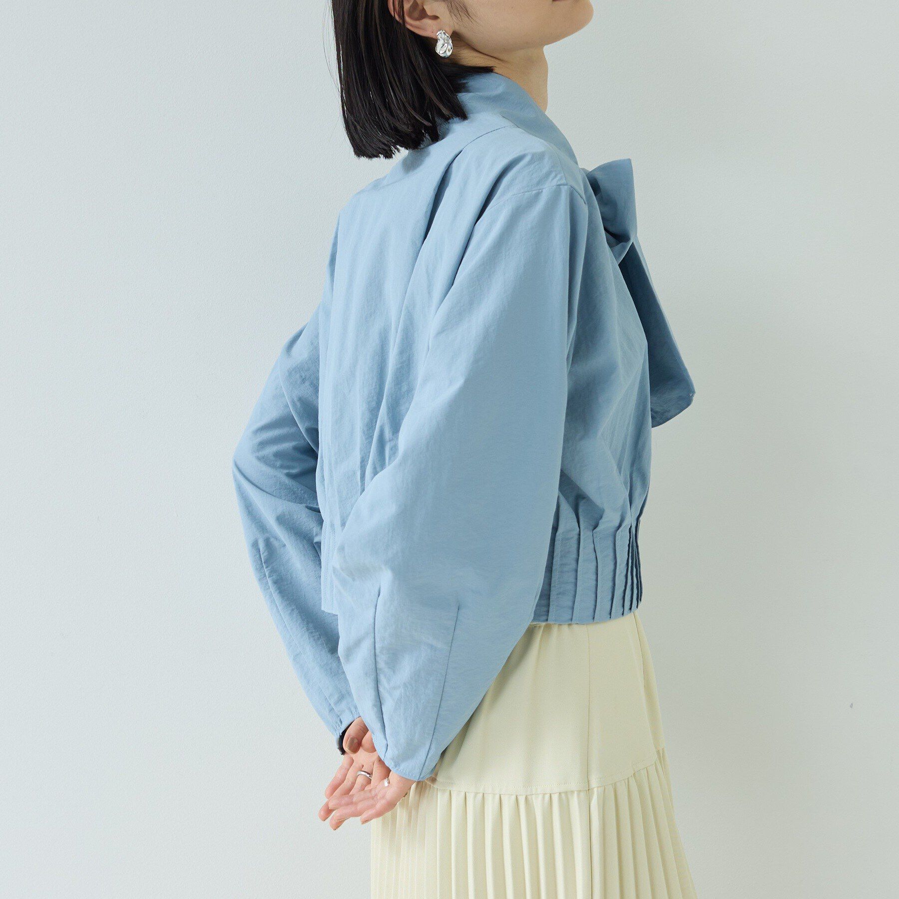 GALLEST「ボウタイシャツブルゾン」|シャツ・ブラウス|