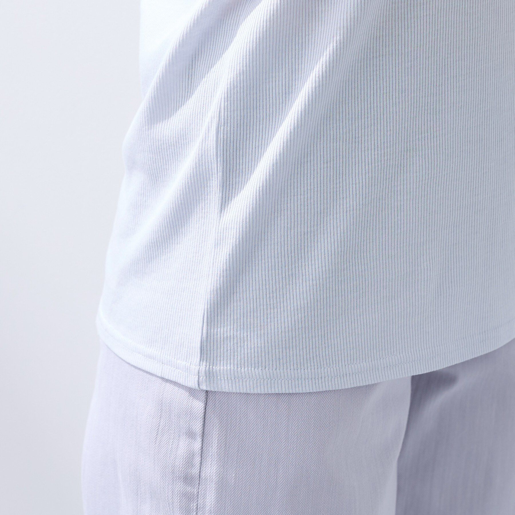 INDIVI「【インナーとして使える／通気性◎】テレコジャージトップス」|Tシャツ・カットソー|