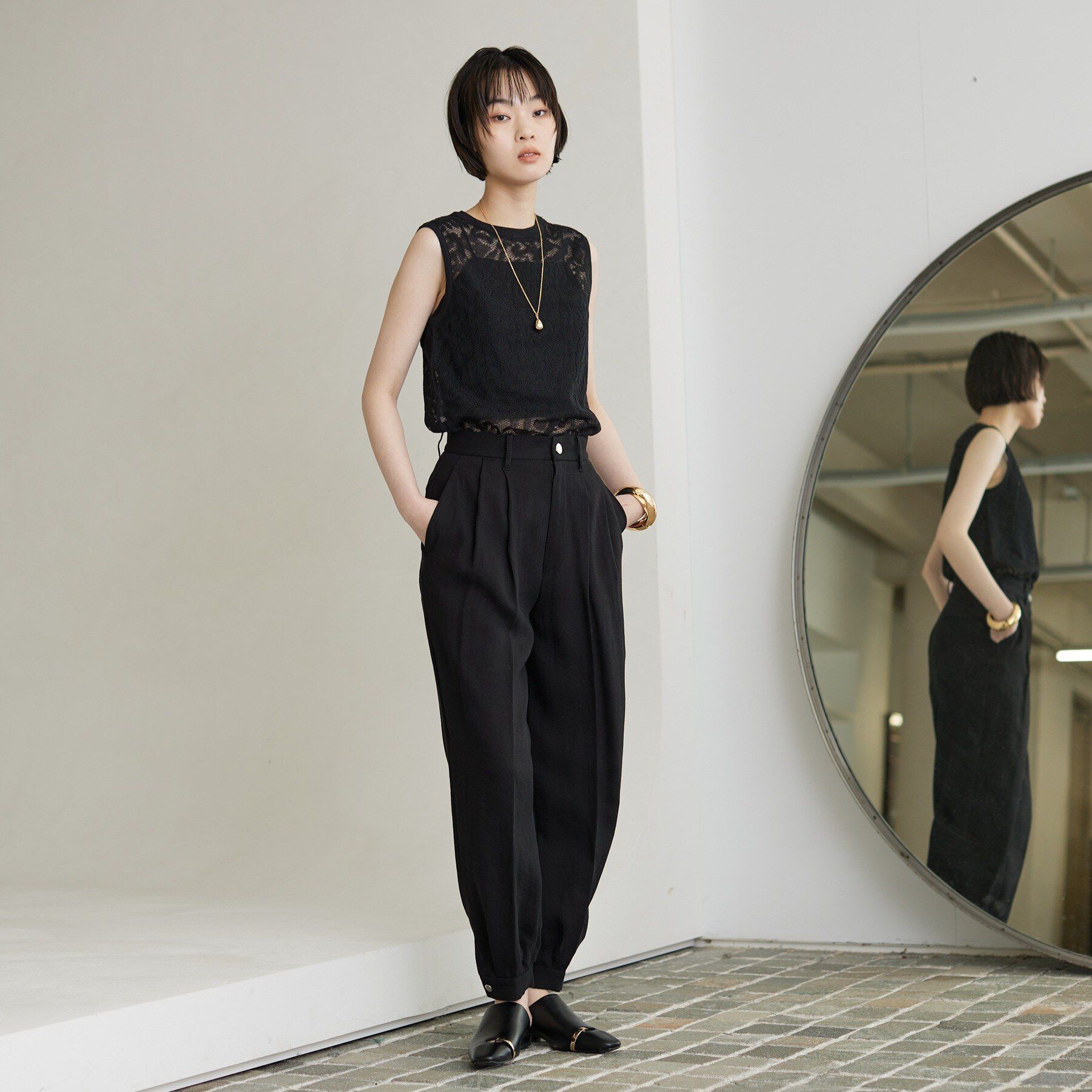 GALLEST「【セットアップ可能】リネンミックスジョグパン」|その他|