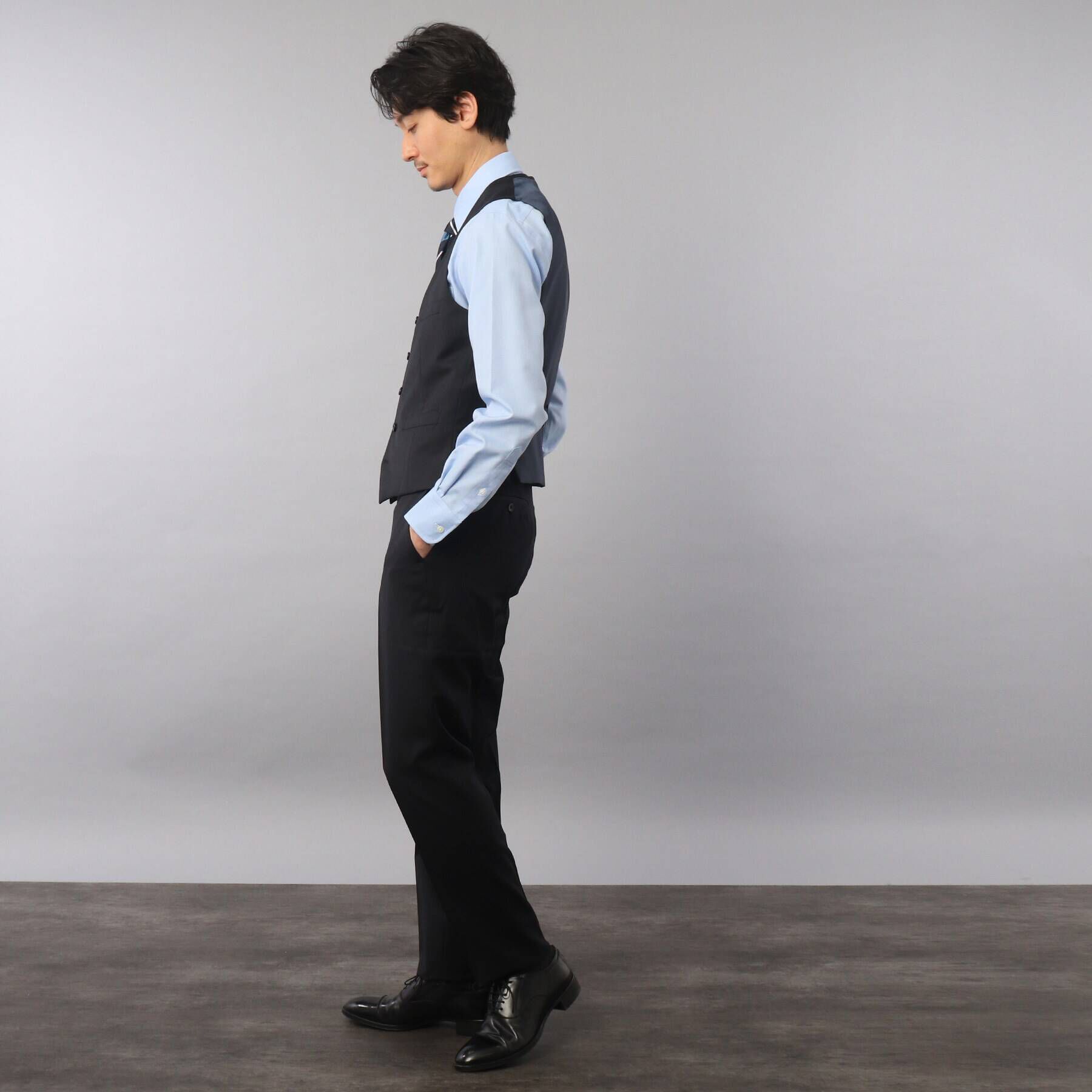 TAKEO KIKUCHI「【Sサイズ～】サージ　ベスト」|スーツ|