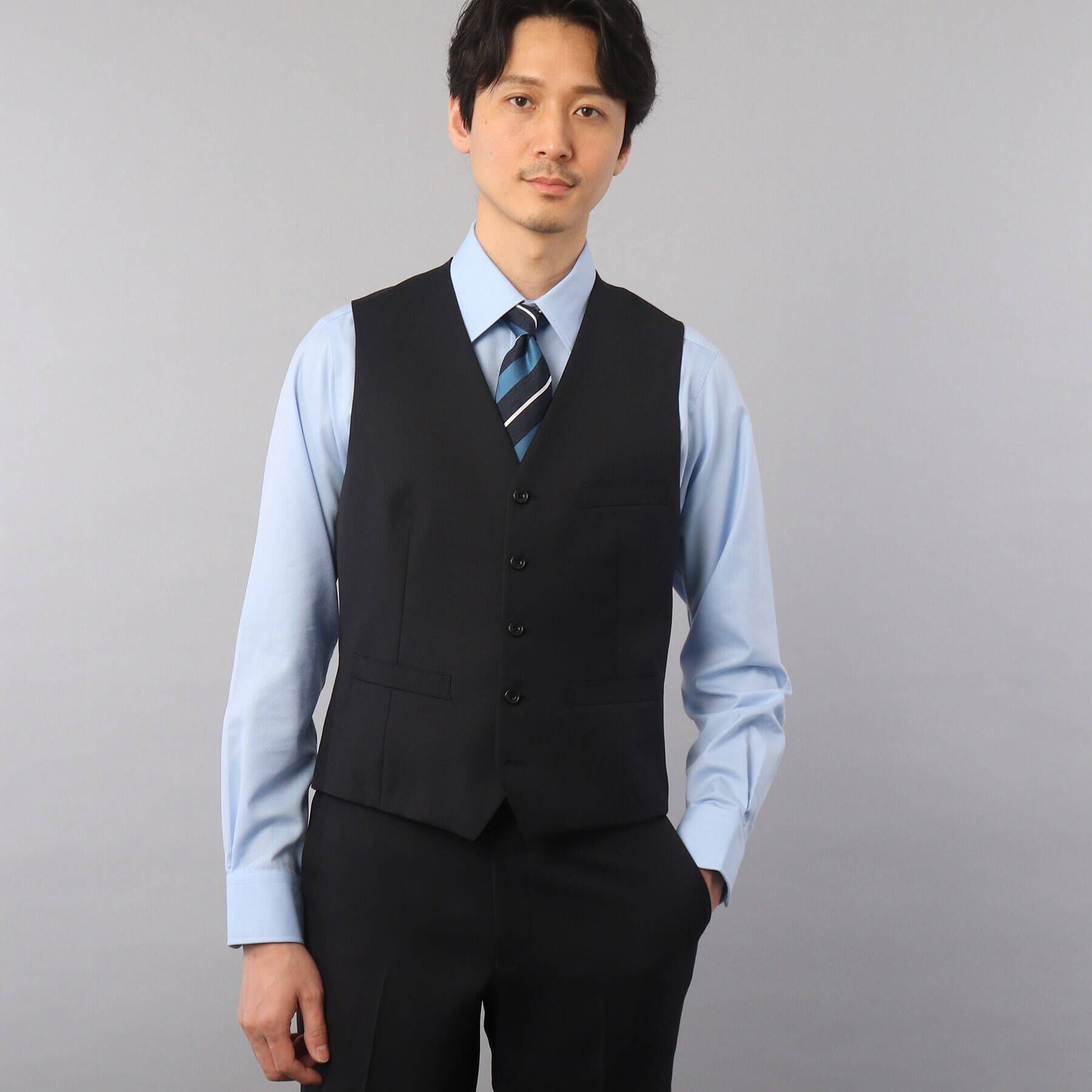 TAKEO KIKUCHI「【Sサイズ～】サージ　ベスト」|スーツ|