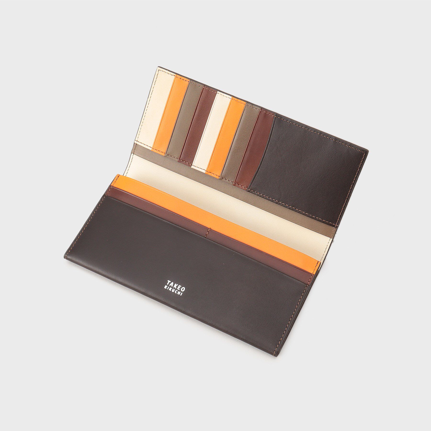 TAKEO KIKUCHI「アンティーク調レザー 2つ折り長財布」|財布|