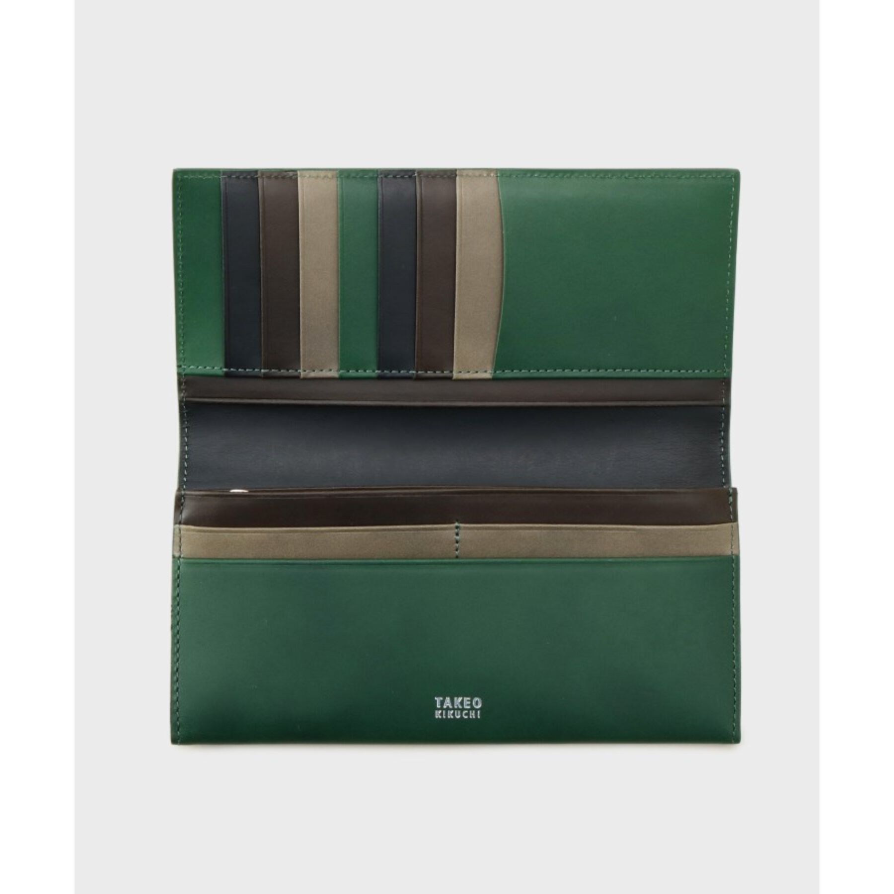 TAKEO KIKUCHI「アンティーク調レザー 2つ折り長財布」|財布|