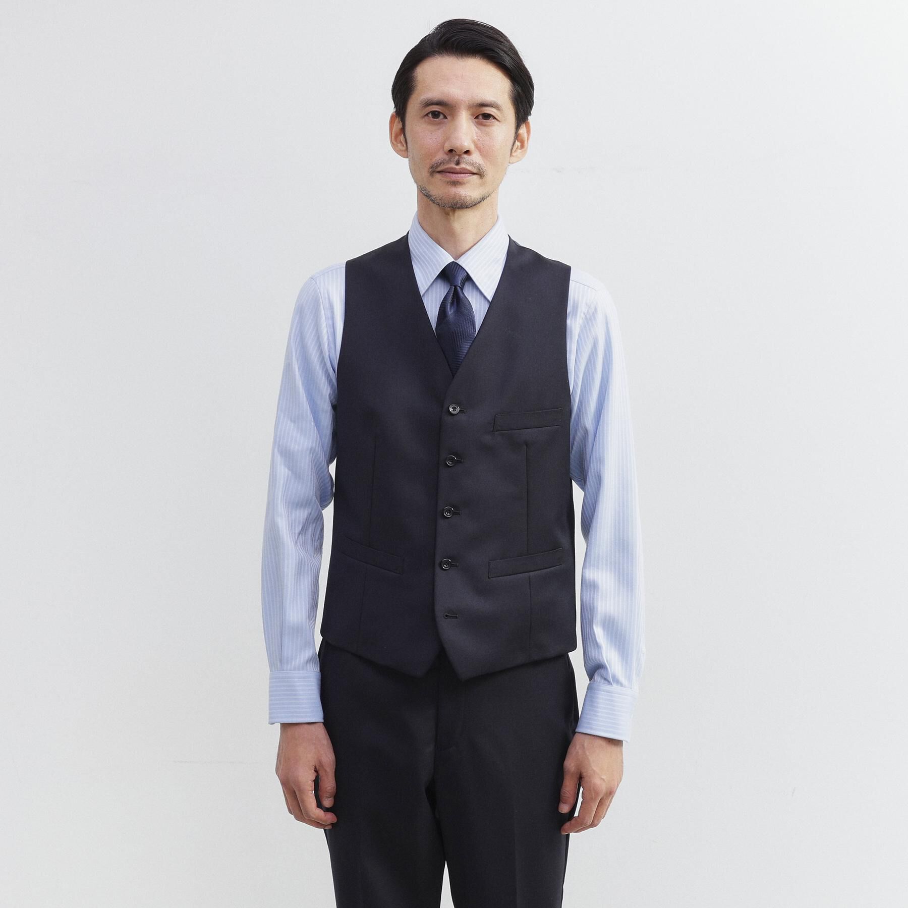 TAKEO KIKUCHI「【冠婚葬祭/3ピース対応】サージ ベスト」|スーツ|
