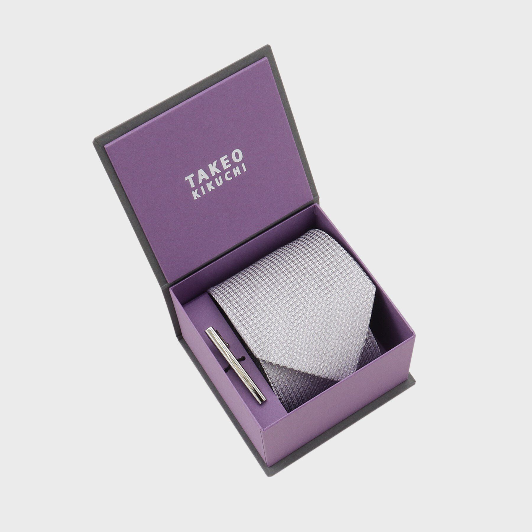 TAKEO KIKUCHI「【BOXセット】無地ネクタイ&タイバー」|ネクタイ・蝶ネクタイ|