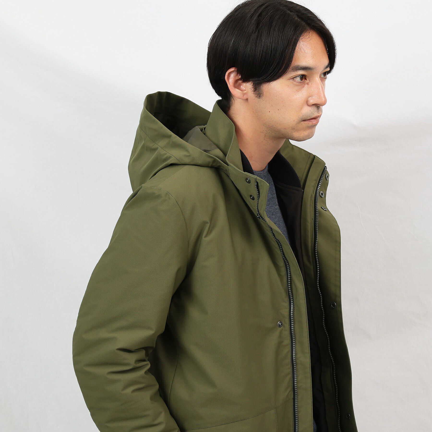 TAKEO KIKUCHI「【3WAY／撥水】ドビーメモリー ダウンライナーブルゾン」|ブルゾン・スタジャン|