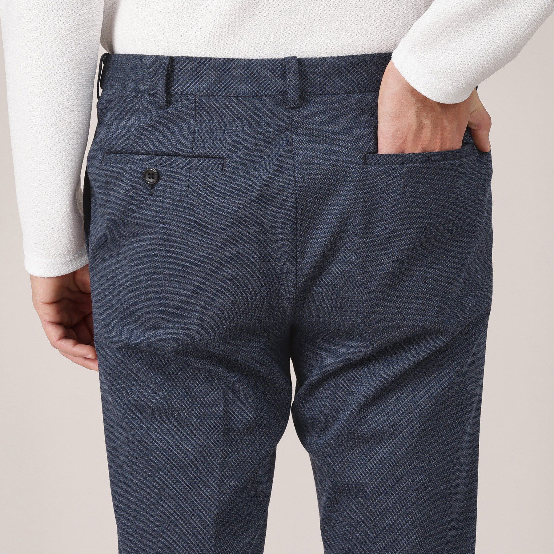 TAKEO KIKUCHI「メランジ ハニカム ストレッチ パンツ」|その他|