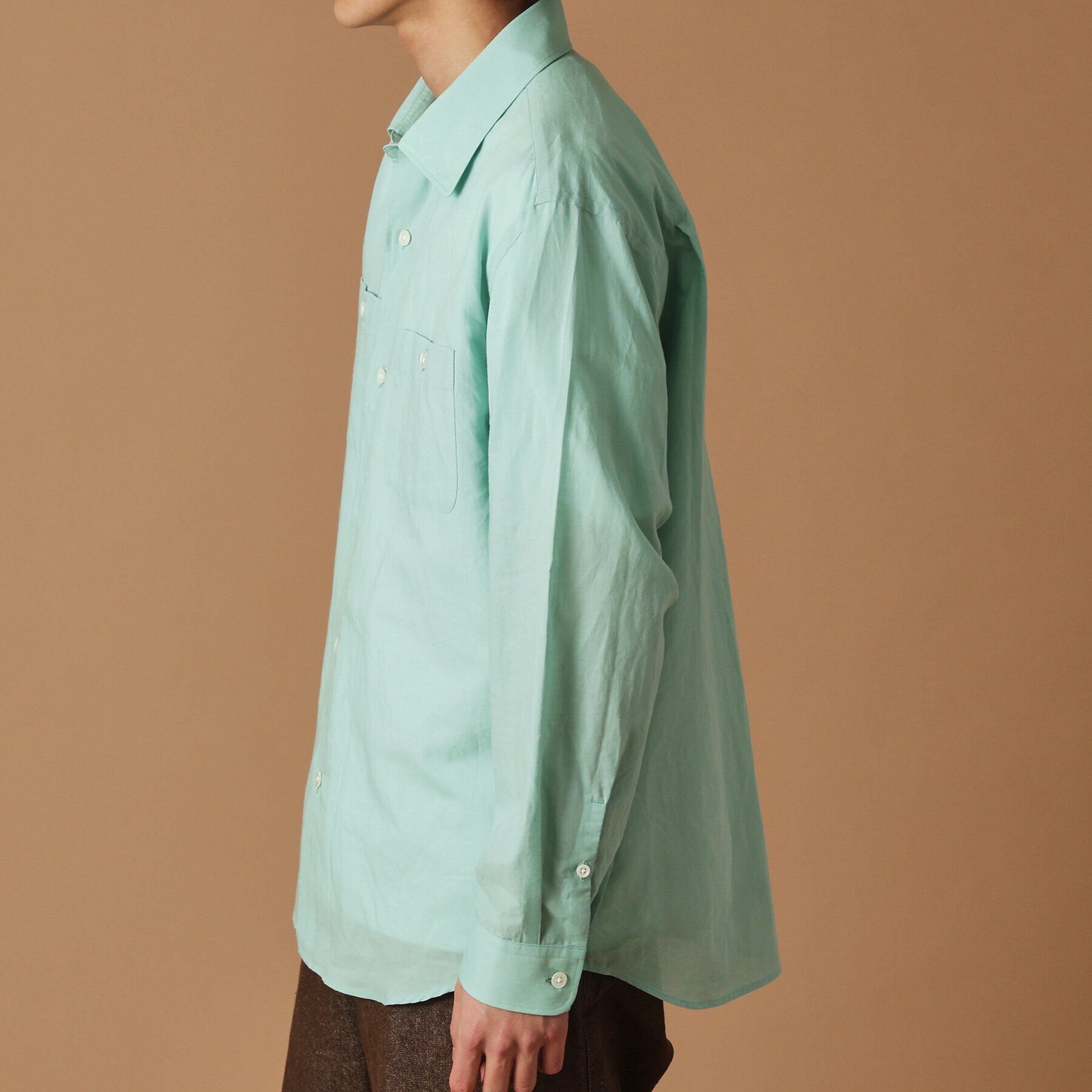 40CARATS&525「綿ラミー シアーシャツ」|シャツ・ブラウス|