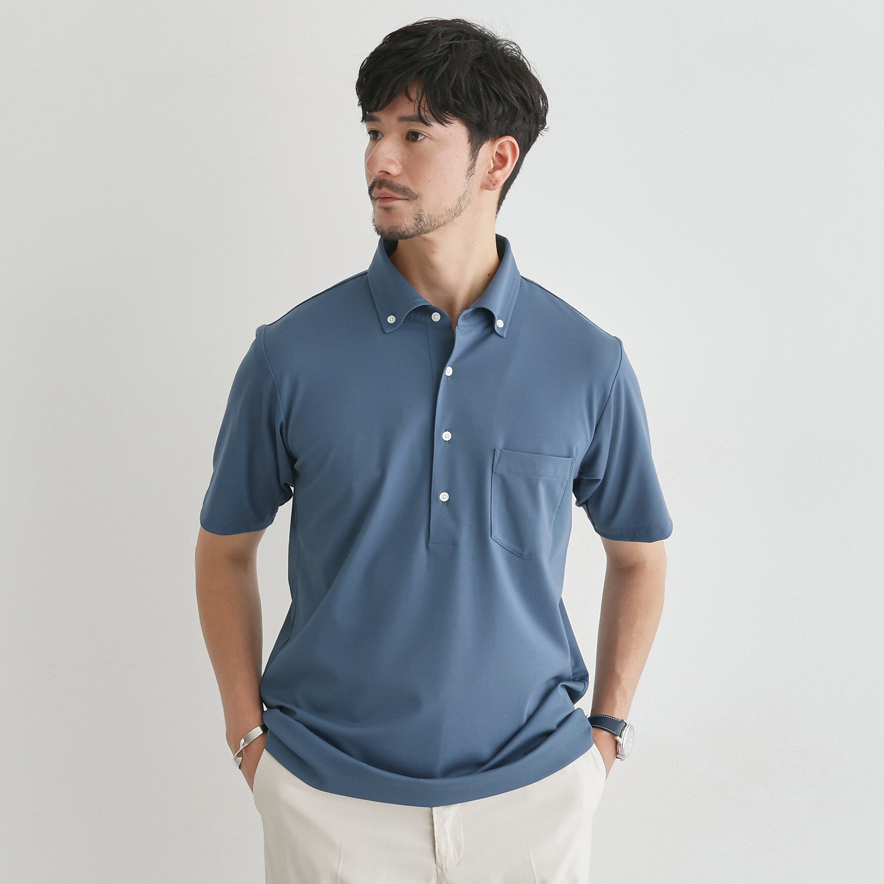 TAKEO KIKUCHI「【接触冷感/ONOFF】ビズ ポロシャツ」|ポロシャツ|