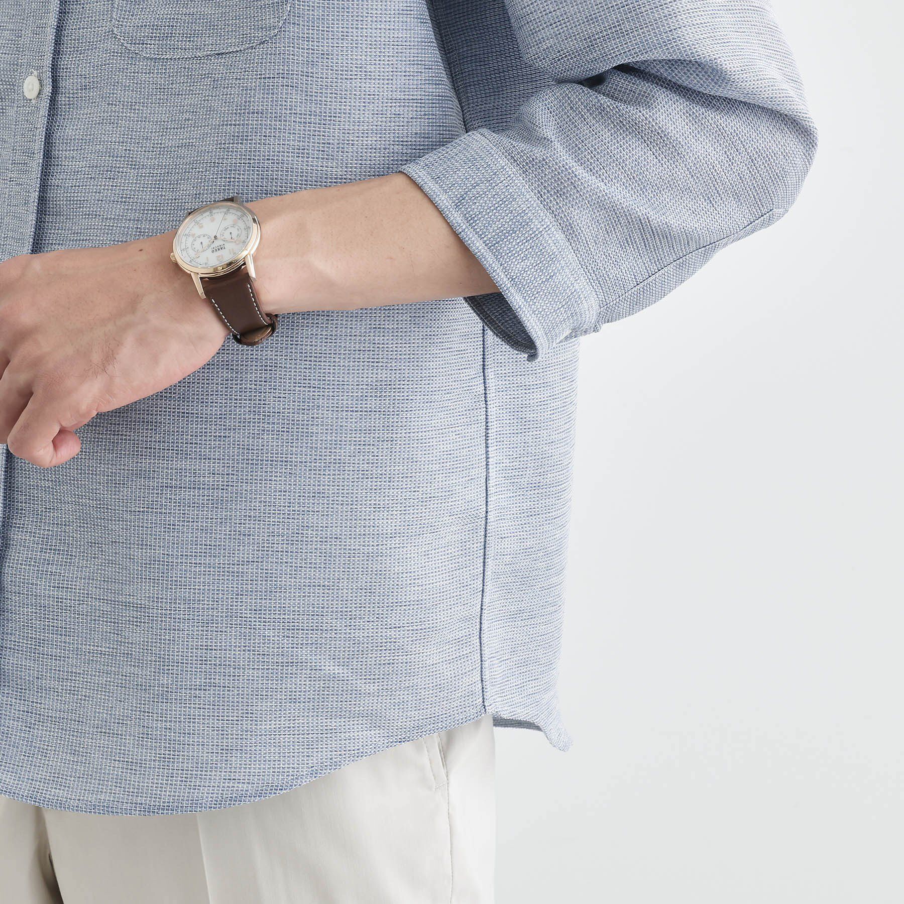 TAKEO KIKUCHI「【Sサイズ～】カラミ織り 7分袖シャツ」|シャツ・ブラウス|