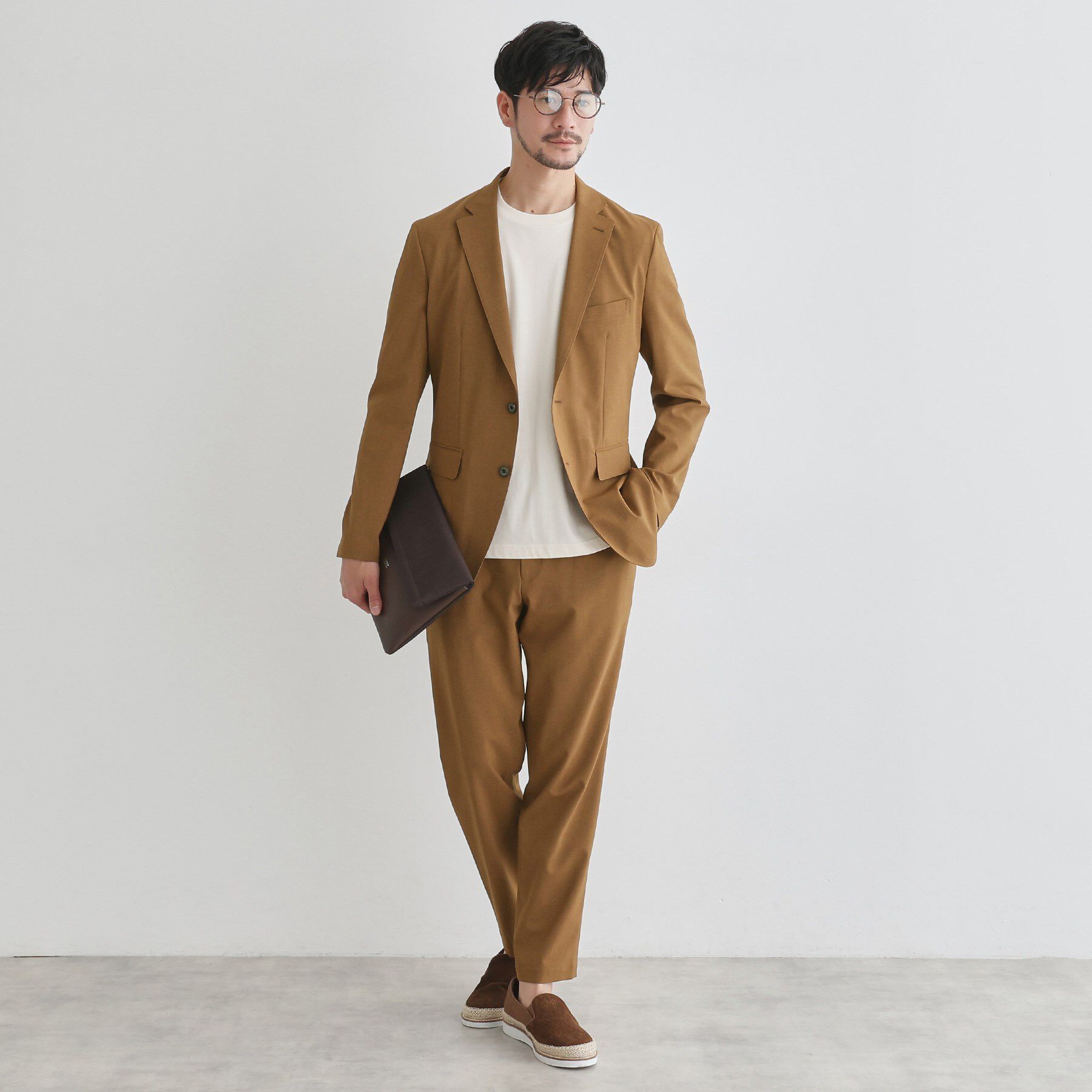 TAKEO KIKUCHI「【LIMITED】吸水速乾セットアップ／背抜きジャケット＆イージーパンツ」|スーツ|